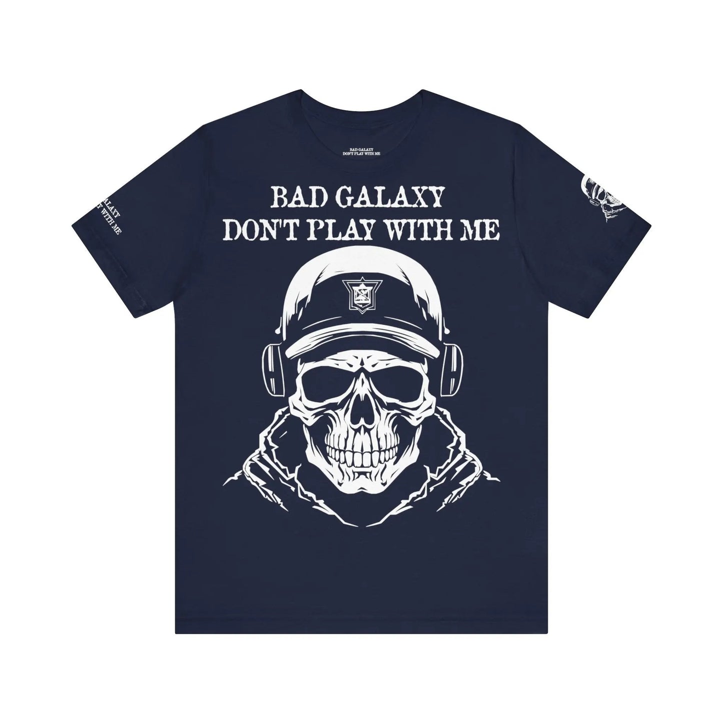 Bad Galaxy Skull T Shirt Made To Order 100 Percent Cotton Eco Friendly Inks USA Designed