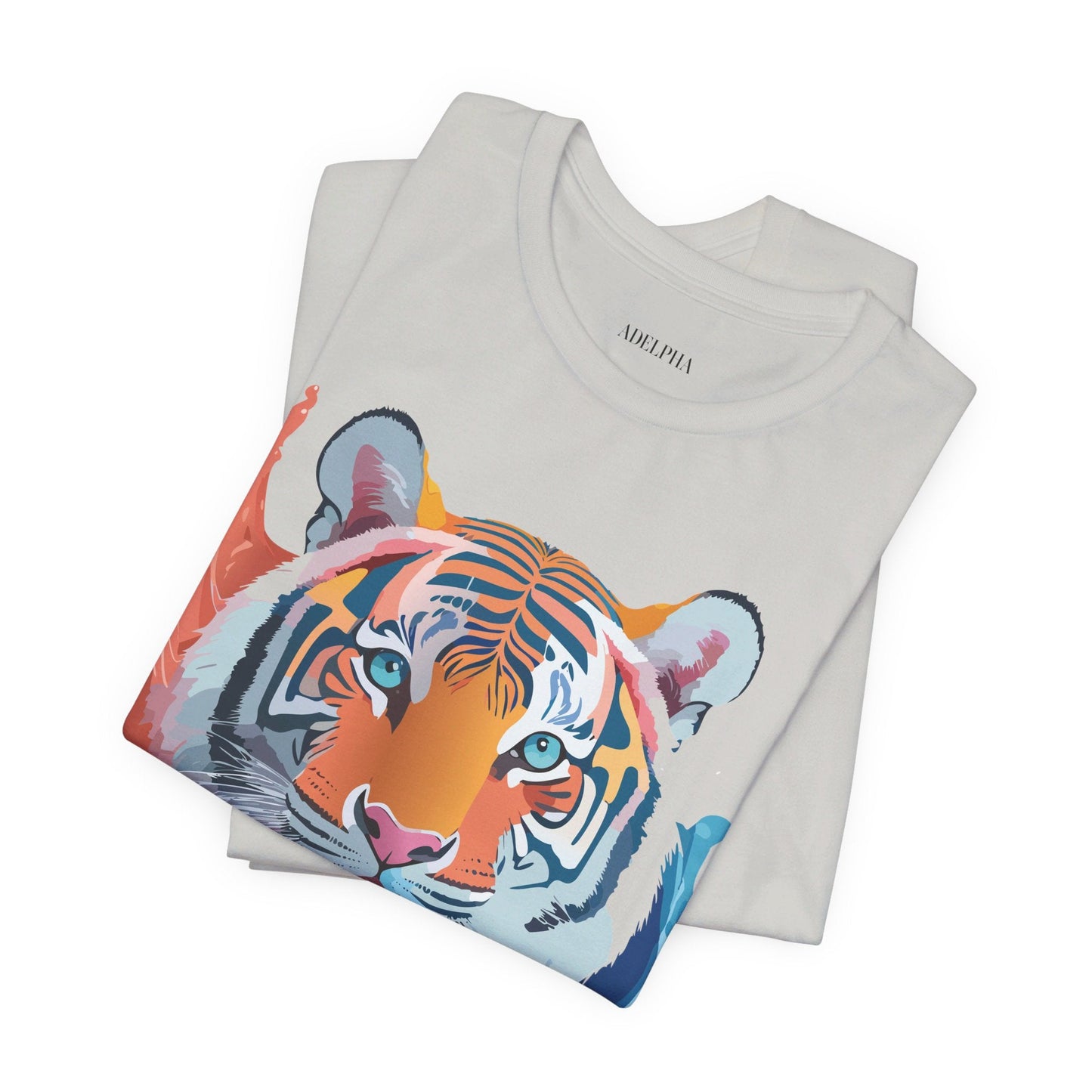 Tiger Graphic Unisex 100 Cotton Vintage Art with Animal Tee 22