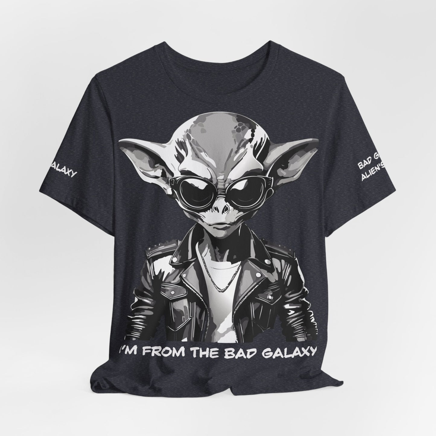 Tee Shirt With Alien From Bad Galaxy 100 Percent Cotton Made In USA Free Shipping