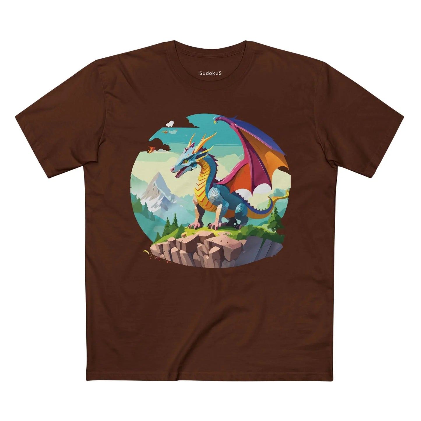 Dragon Graphic Unisex 100 Cotton Staple Tee 32