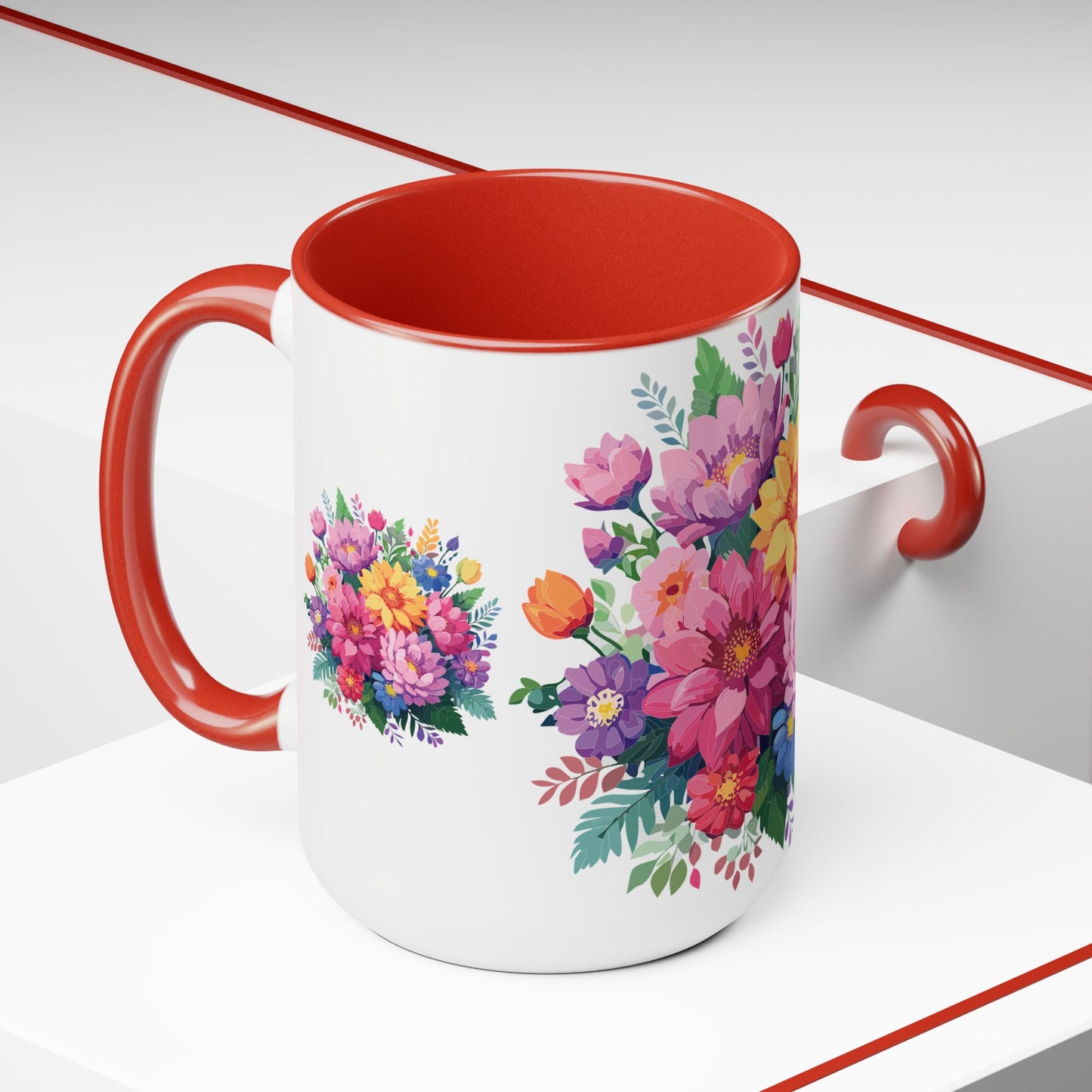 Floral Mug, Floral Cup