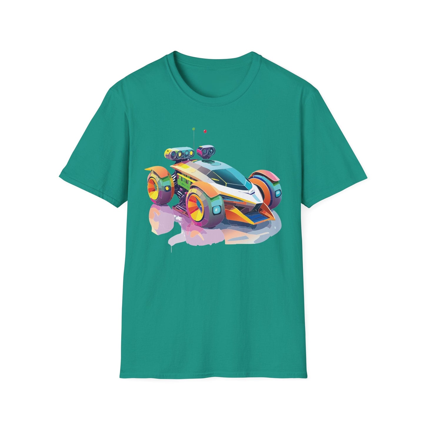 Car T Shirt Unisex Softstyle Tee With Cars Art Design Hot Wheels Edition Premium Cotton