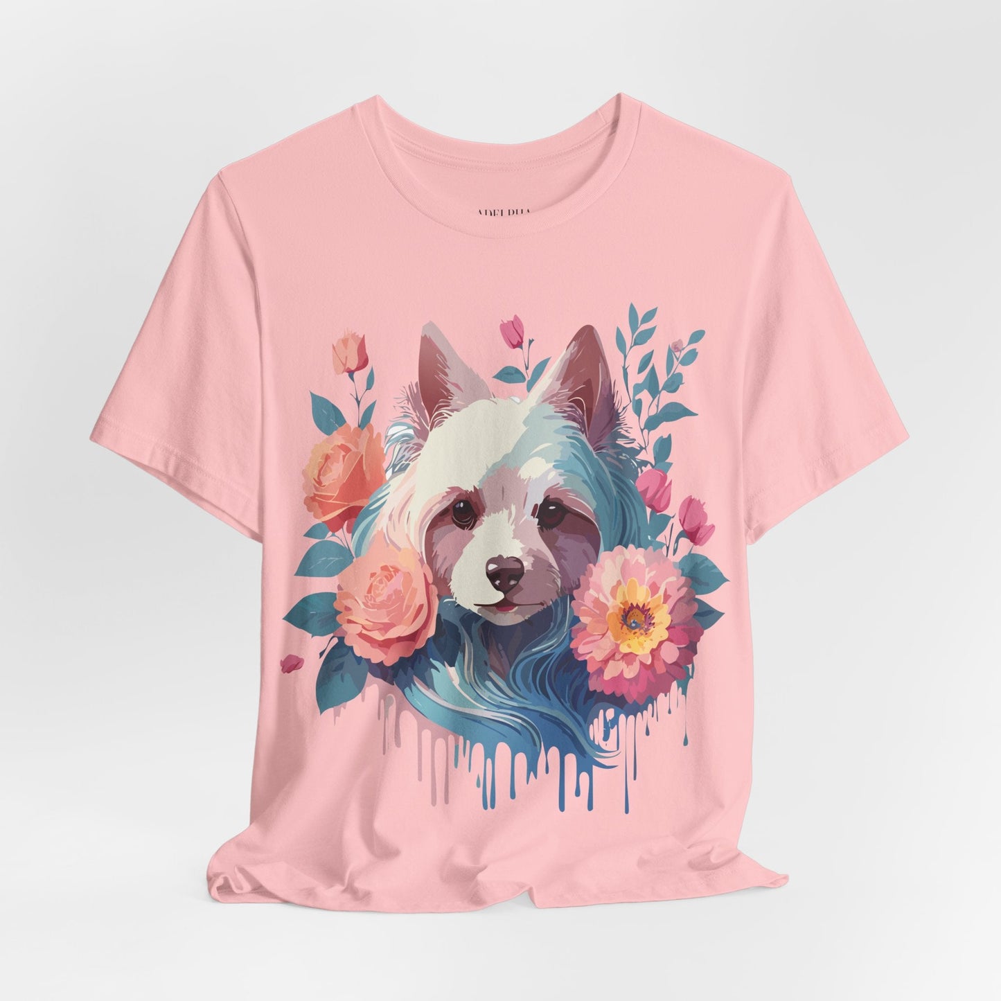 Adelpha Unisex Graphic Dog Shirt Short Sleeve Tee With Vintage Inspired Artwork Design