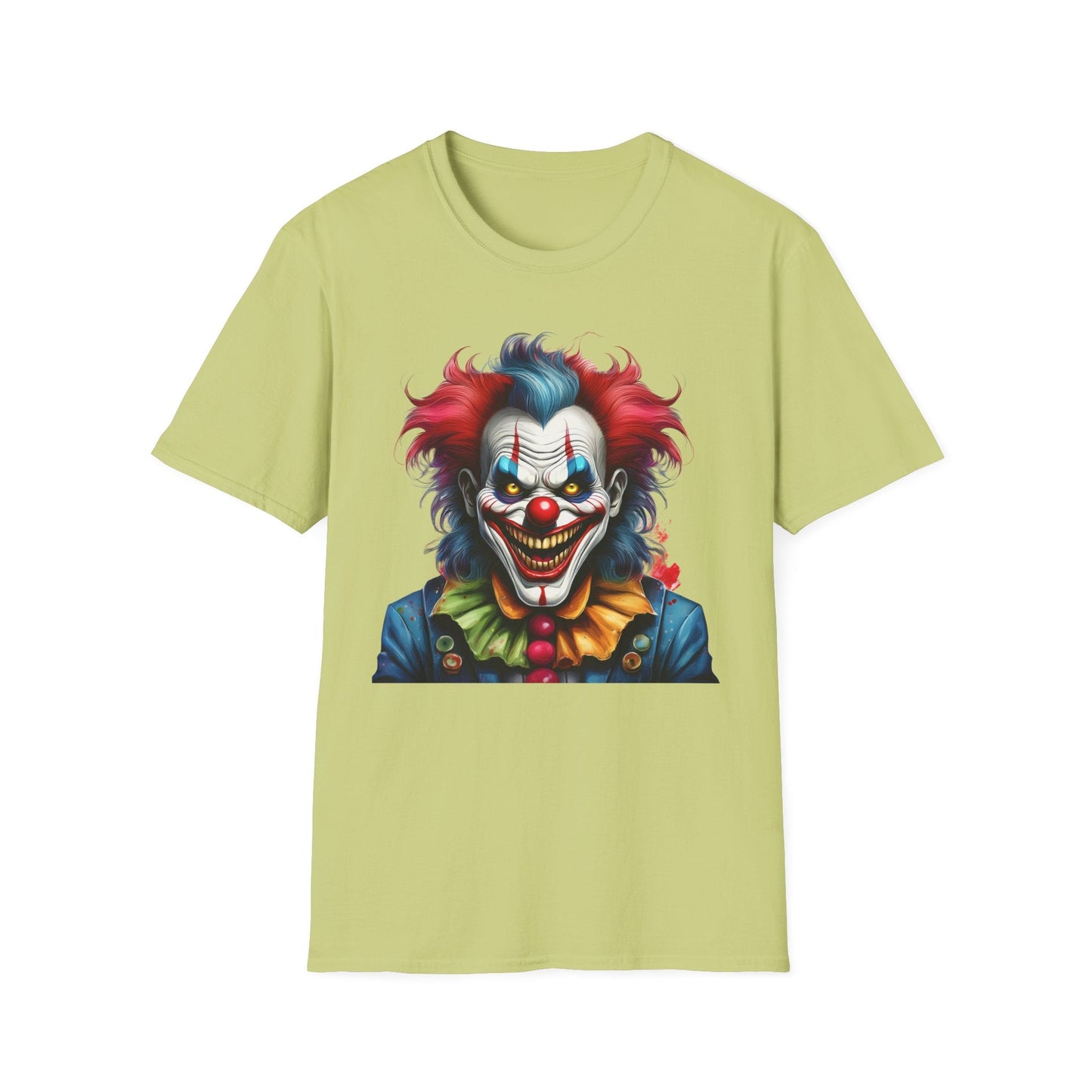 Unisex Clown Shirt Funny Man Tee Circus Theme Shirt Scary Man Shirt Softstyle Comfort
