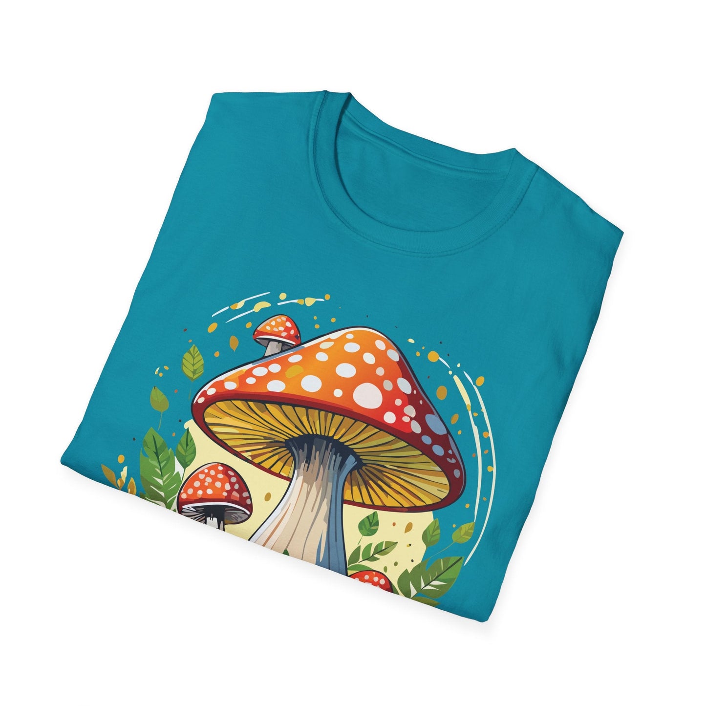 Mashroom Tee Shirt Unisex Funny Mashroom Design Softstyle 64000 Ring Spun Cotton Tee