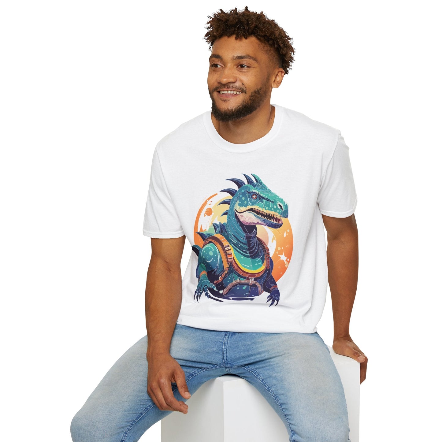 Alien T Shirt Cosmos Design Unisex Softstyle 64000 Graphic Artwork Tee With Aliens