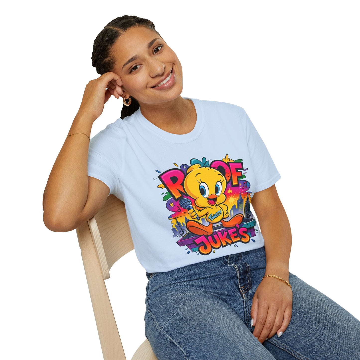 Unisex Cartoon T Shirt With Animation Design Versatile Funny Animals Tee Shirt Gildan Softstyle