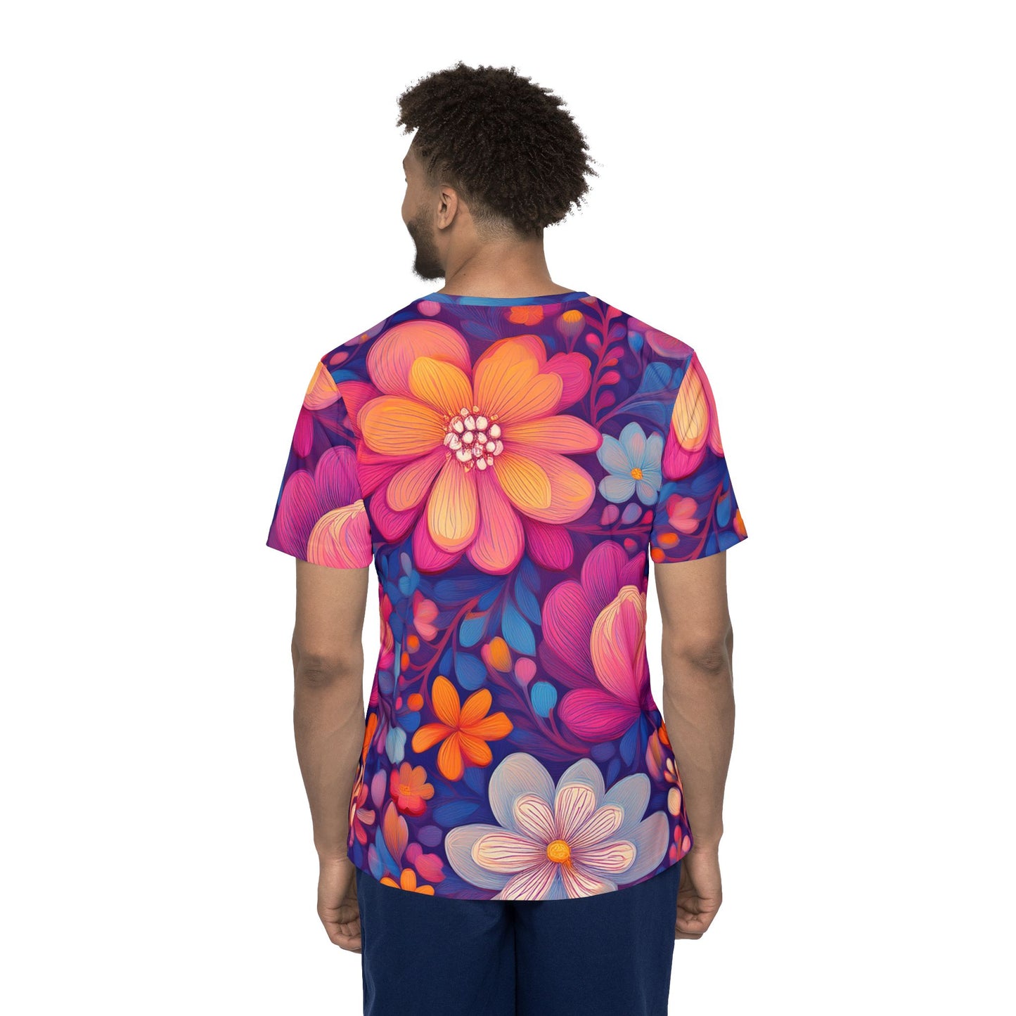 Unisex Floral Shirt, Floral Tee Shirt, Floral T-Shirt, T Shirt with Flowers 9