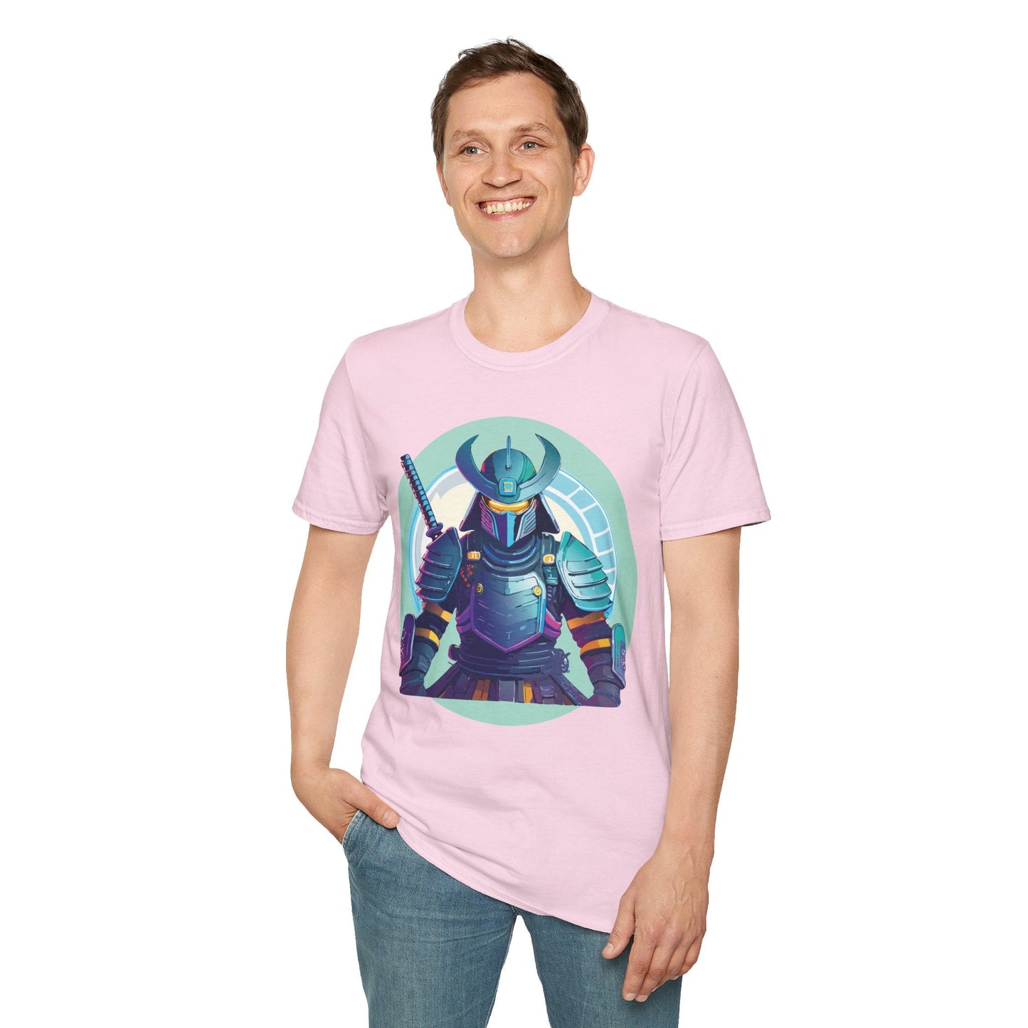 Samurai T Shirt Unisex Softstyle Tee Gildan 64000 Lightweight Ring Spun Cotton Everyday Comfort