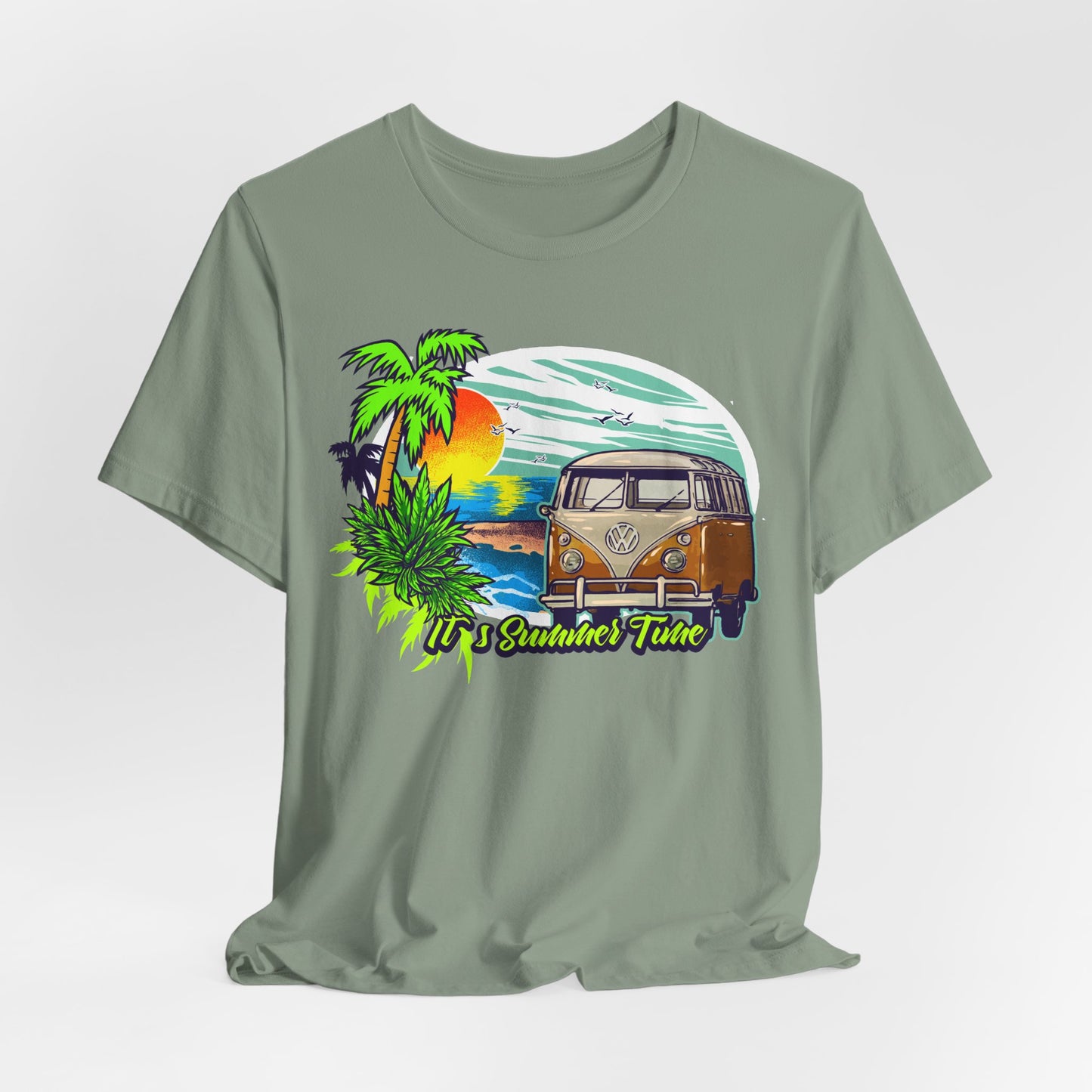 Old Bus Retro Poster Graphic Design Tee, Old Bus Shirt, Vintage Tees, Art Design T-Shirt, Graphic Tee, Retro Art Shirts