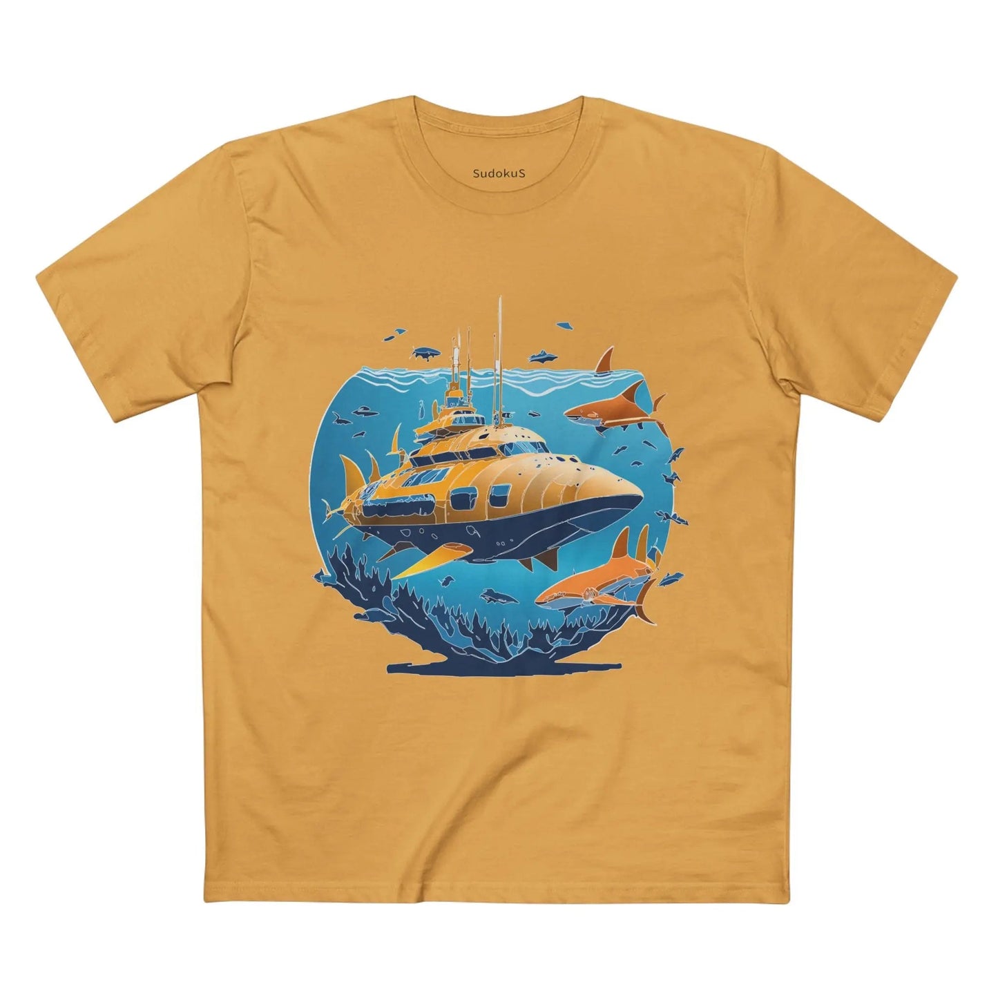 Ocean Coast Graphic Unisex 100 Cotton Staple Tee 14