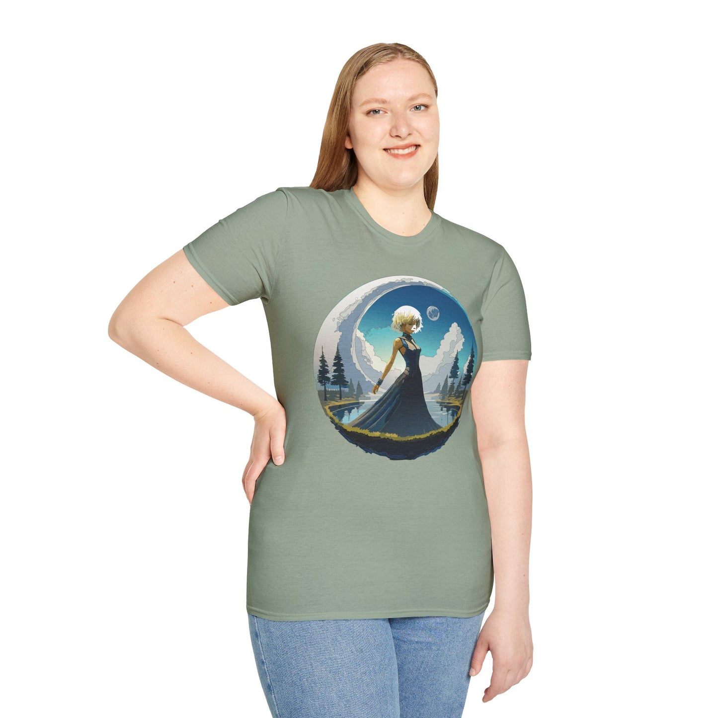 Womens Graphic T Shirt Art Design Tee Gildan Softstyle 64000 Unisex Short Sleeve