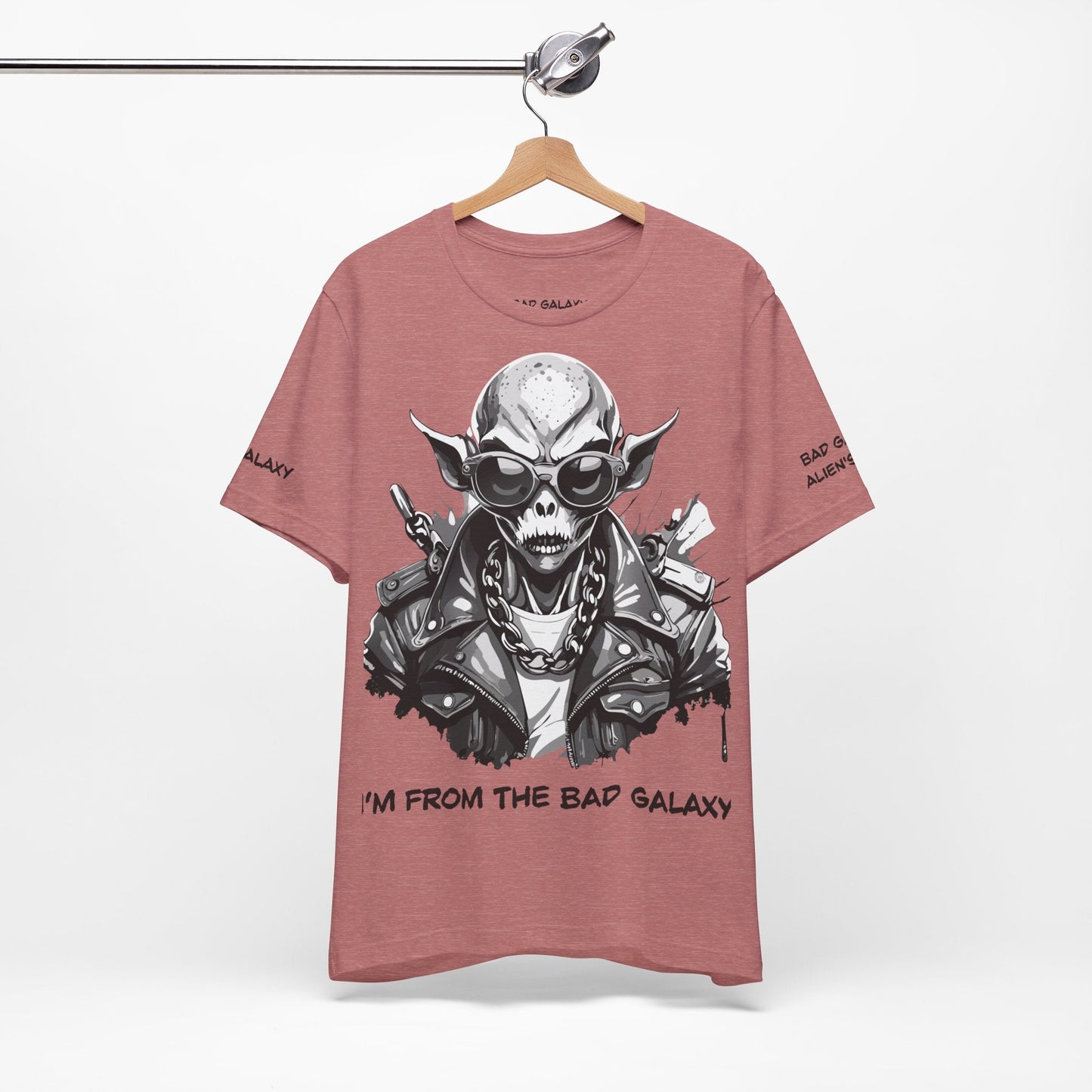 Alien Tee Shirt From Bad Galaxy Made To Order 100 Percent Cotton Eco Friendly Inks Free Shipping