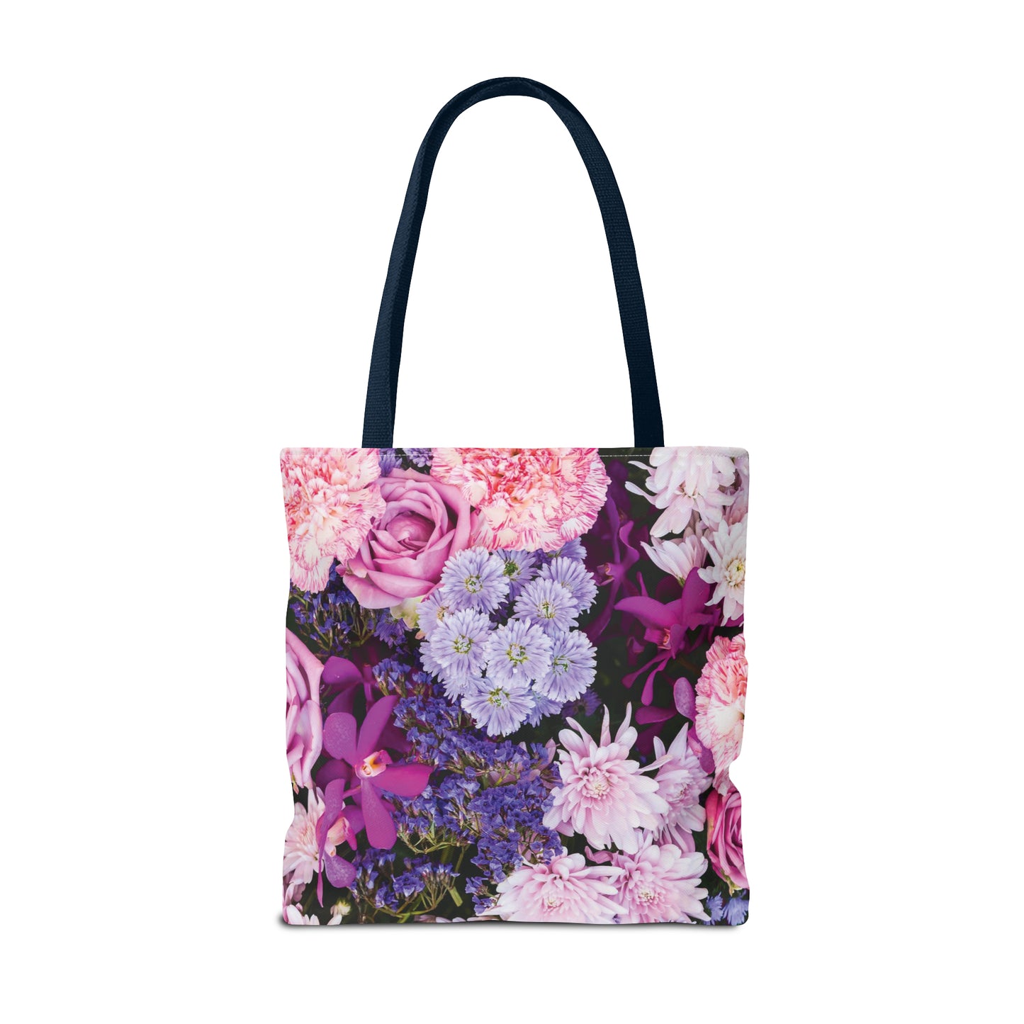 Canvastasche mit floralen Prints 