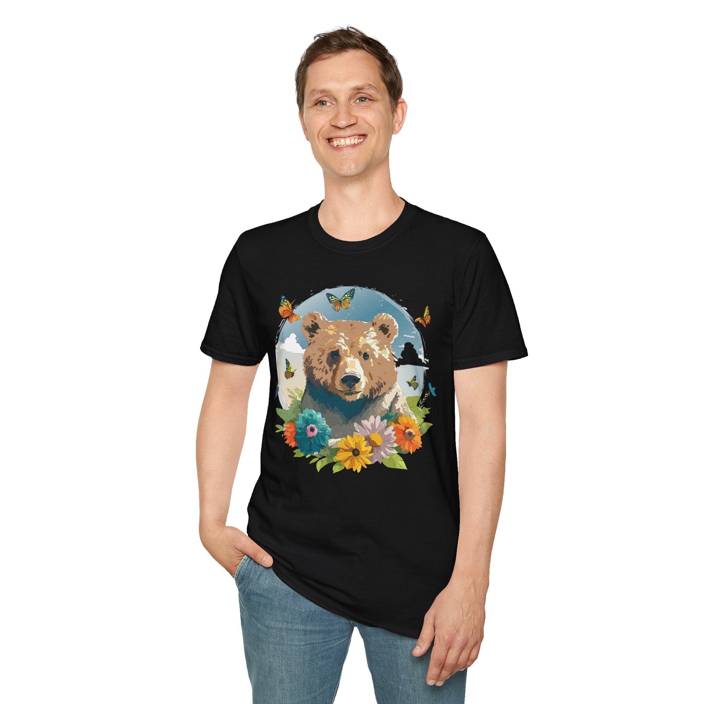 Bear T Shirt Unisex Teddy Bear Tee Softstyle 64000 Ring Spun Cotton Tee Lightweight Breathable