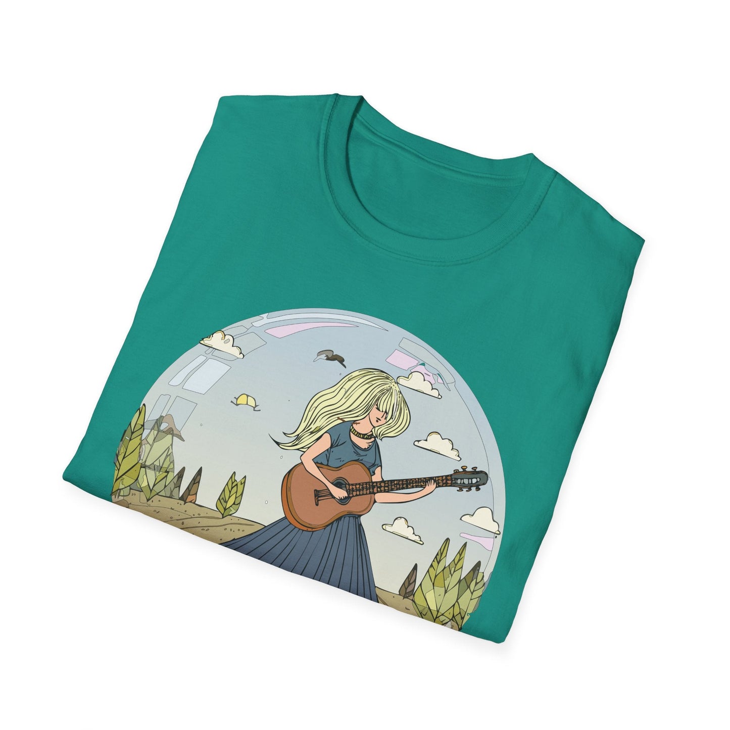 Womens Graphic T Shirt Art Design Tee Softstyle Cotton Ring-Spun Unisex Short Sleeve