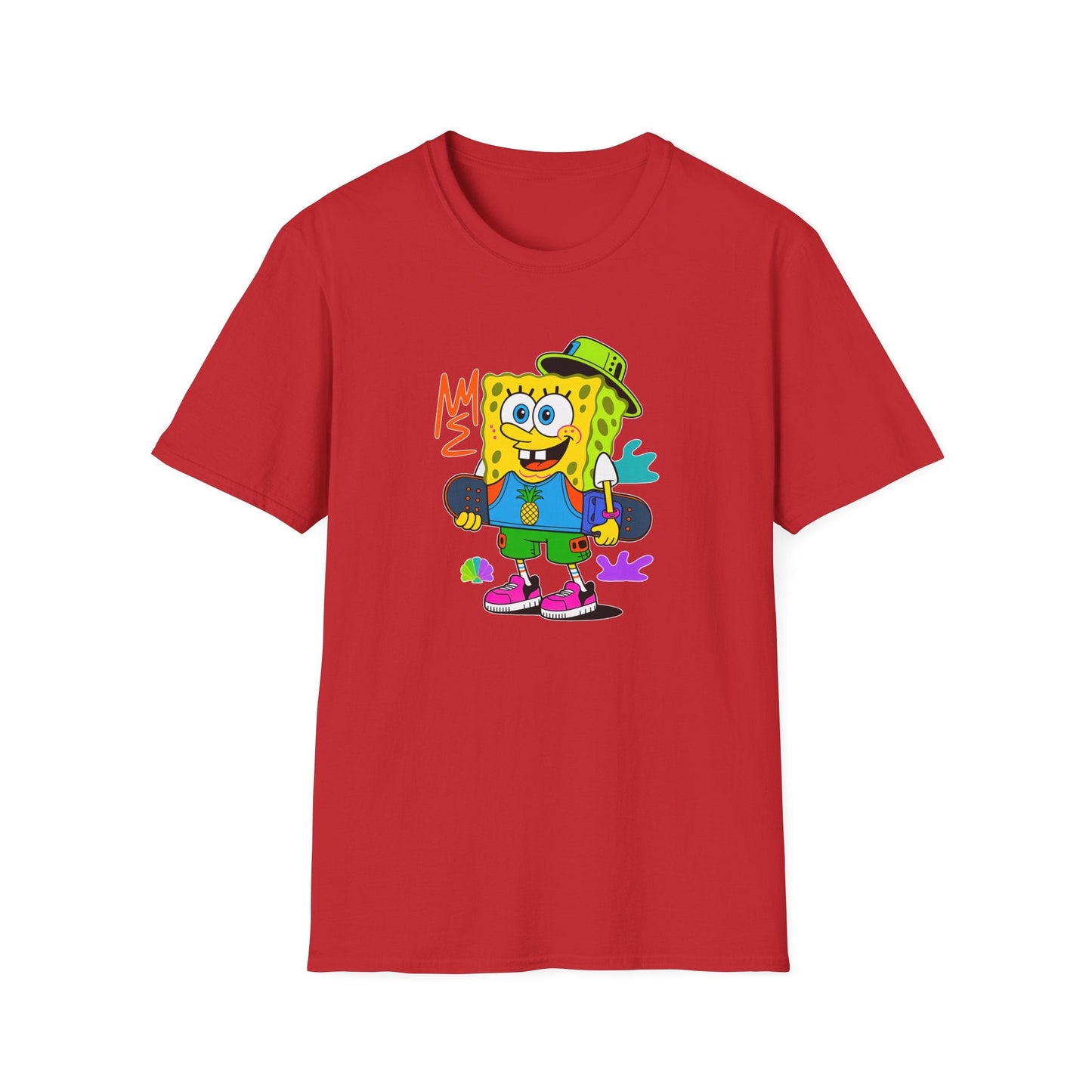 Unisex Cartoon T Shirt With Animals Animation Tee Softstyle Gildan 64000 Cotton Fabric