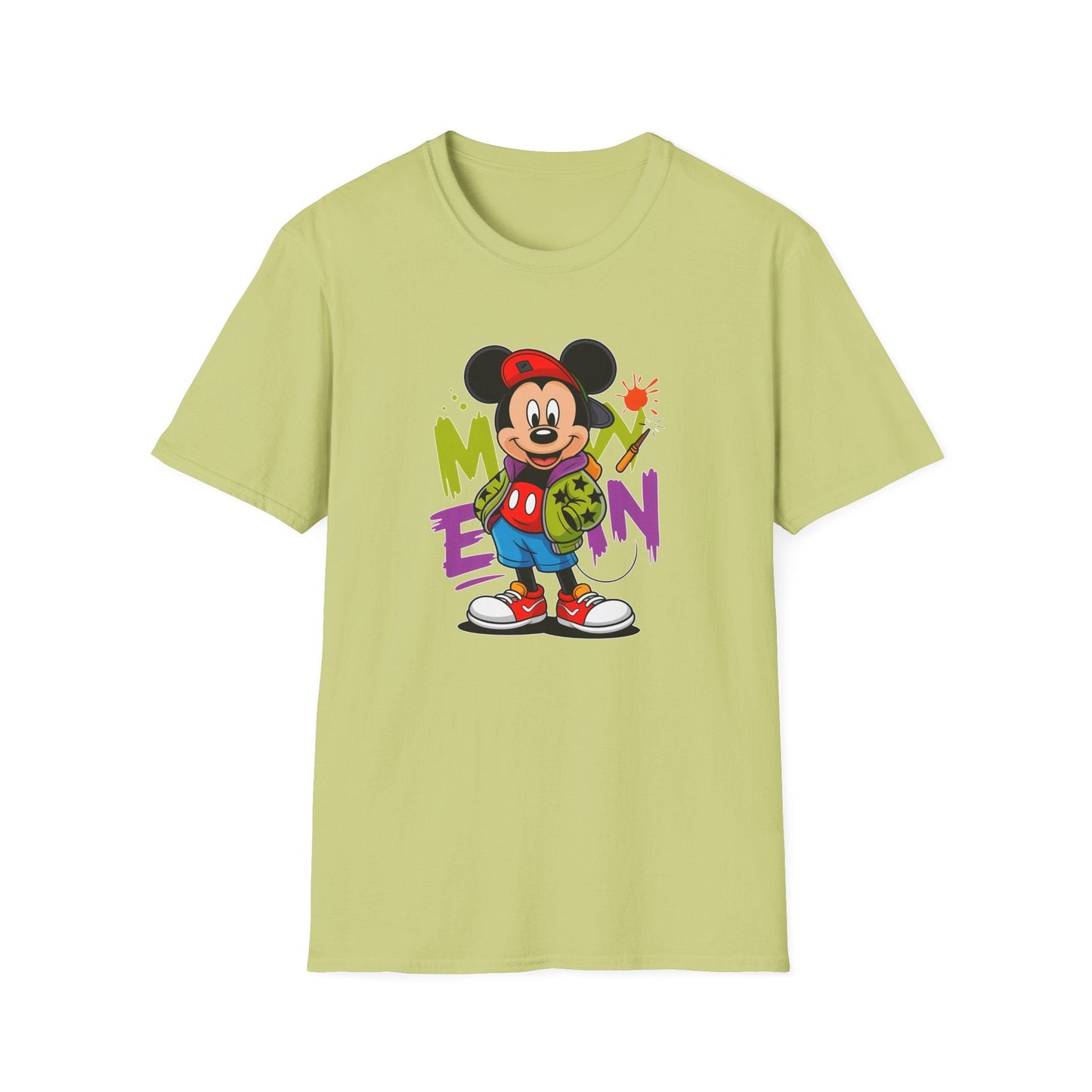 Unisex Cartoon T Shirt With Animals Animation Tee Premium Softstyle Gildan 64000