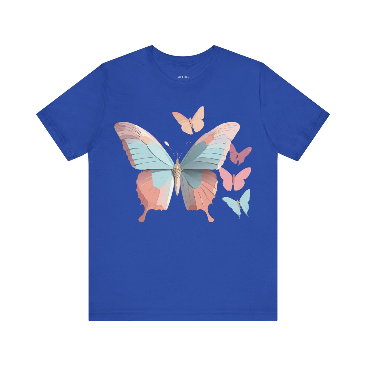 Butterfly Graphic Unisex Cotton Bella+Canvas Tee with Art Design n93