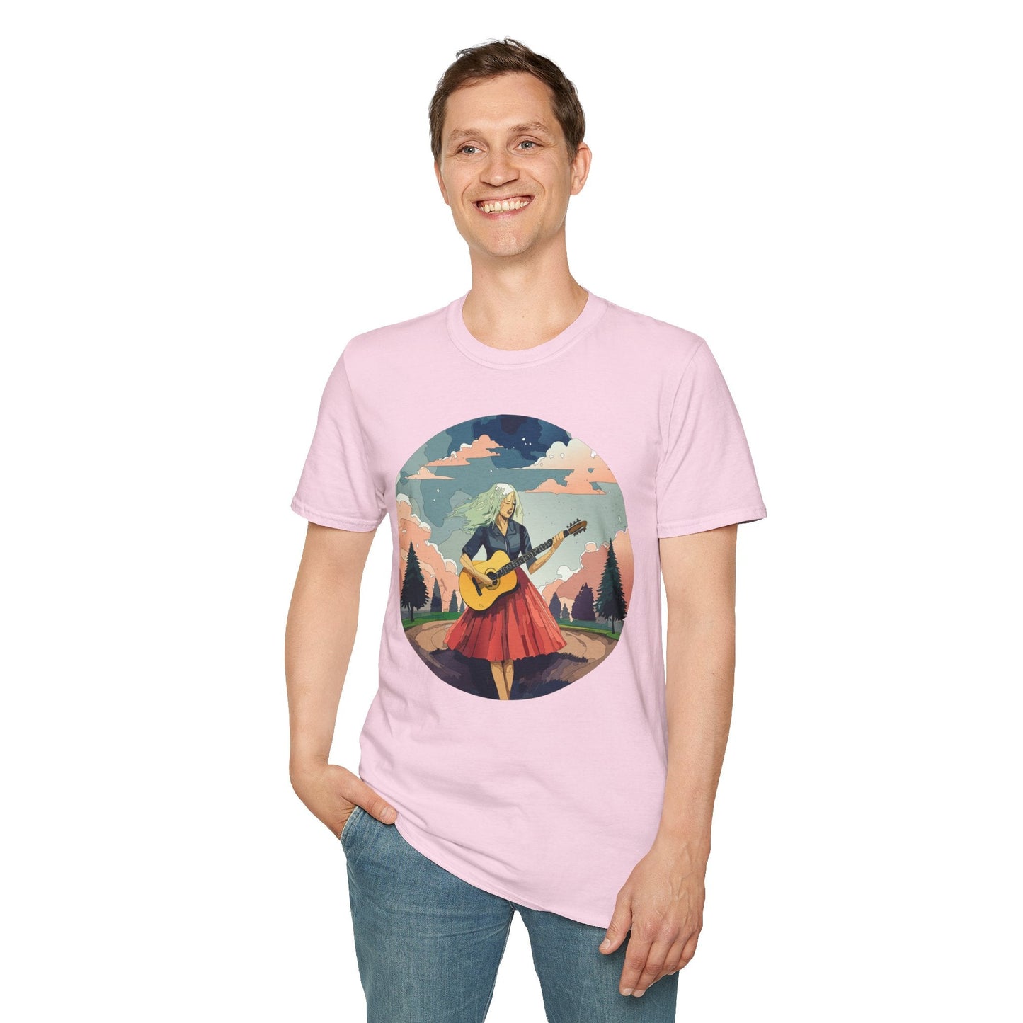Womens Graphic T Shirt Art Design Ladies Tee Softstyle Gildan 64000 100 Percent Cotton