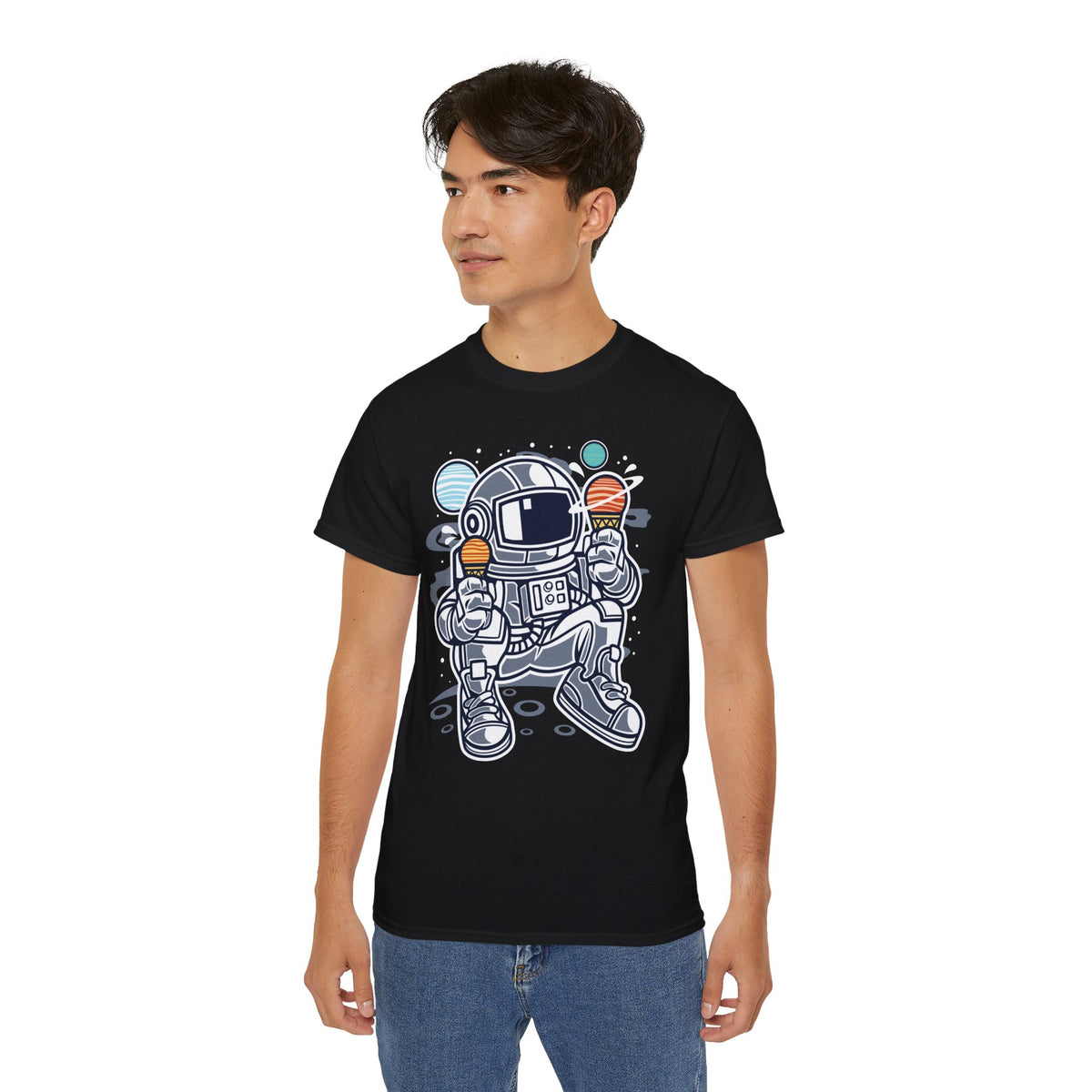 Astronaut Cosmos Graphic Tee Unisex 100 Cotton Gildan T-Shirt