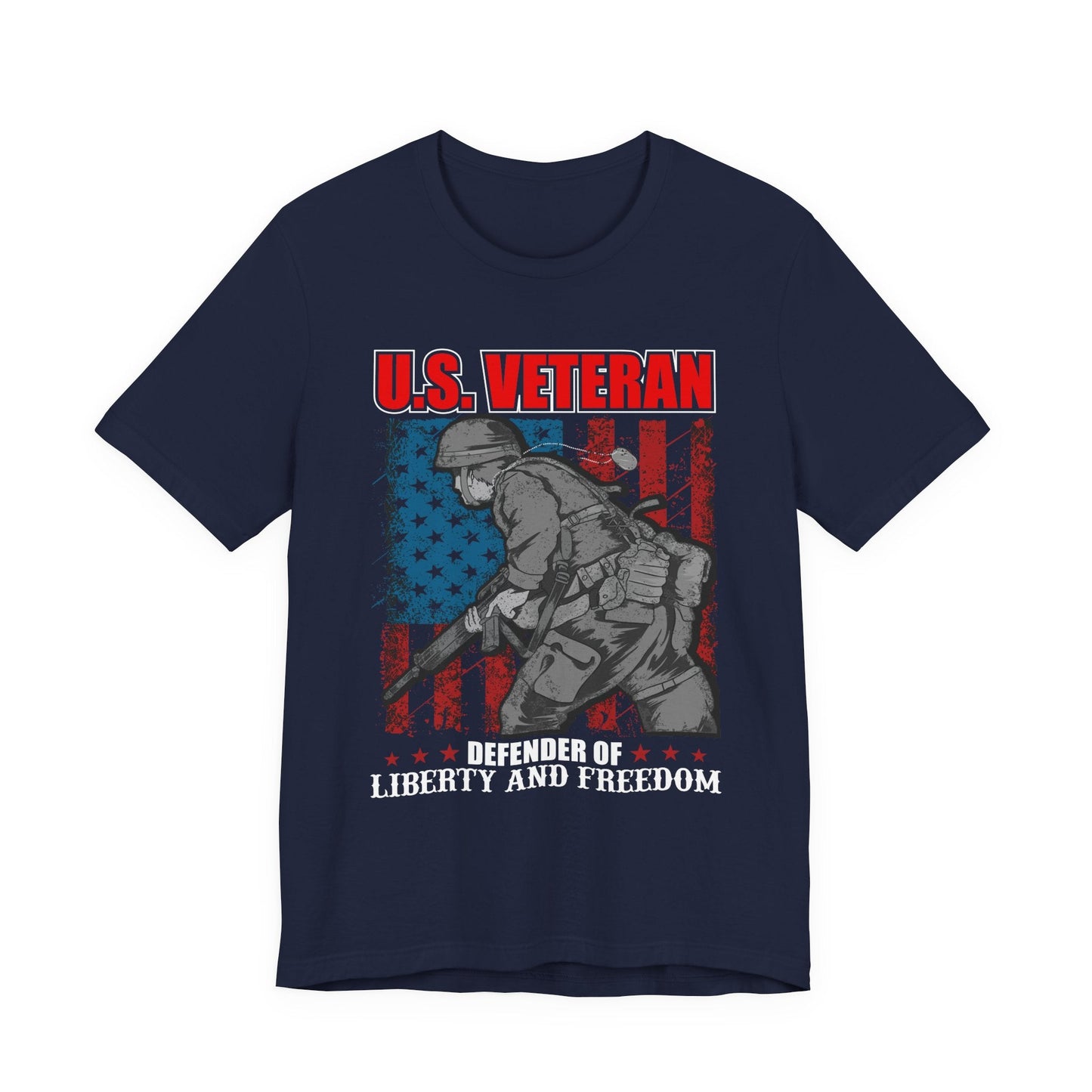 Army Veteran Patriotic Graphic Design Unisex Cotton T-Shirt v31