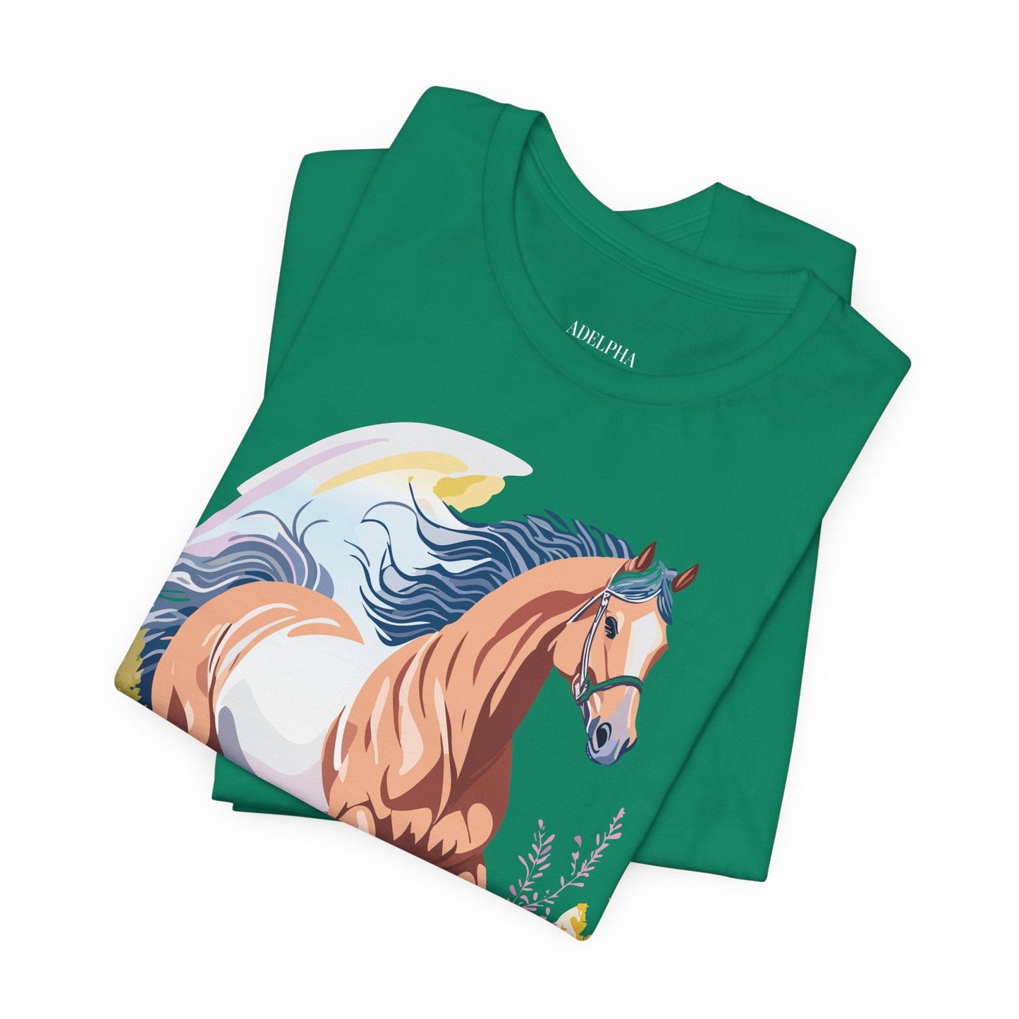 Horse Graphic Unisex 100 Cotton Vintage Animal Art T-Shirt 4