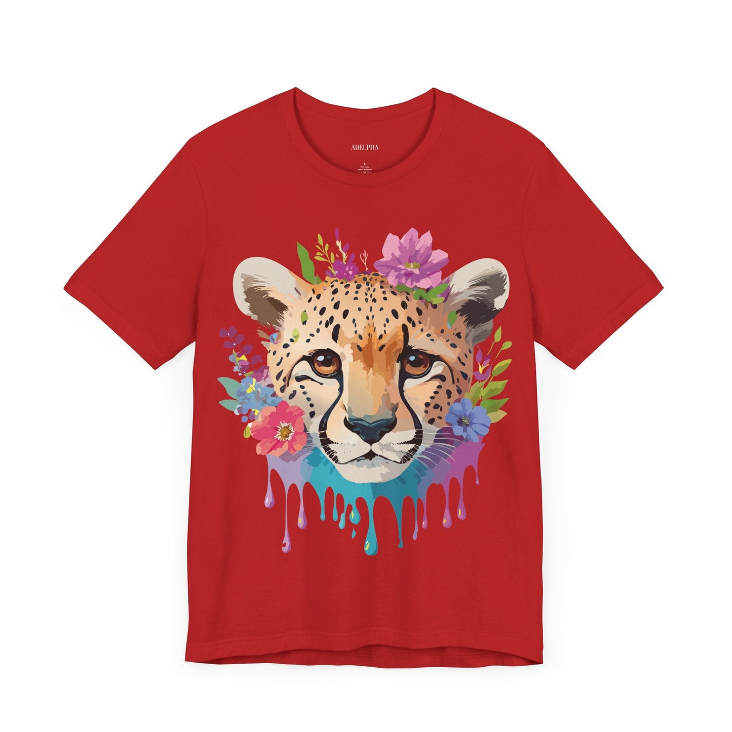Cheetah Graphic Unisex 100 Cotton Artwork Tee 2