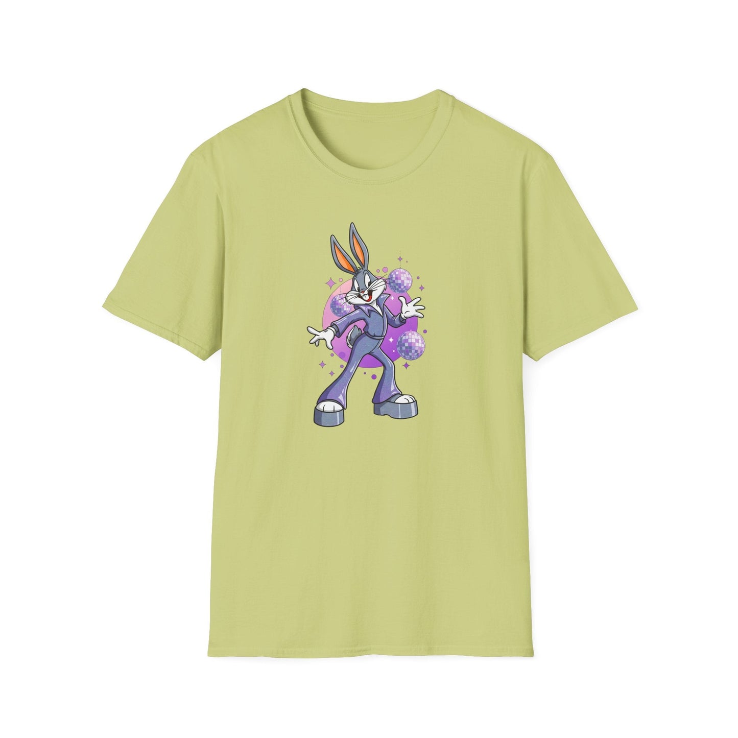 Bugs Bunny Unisex T Shirt Cartoon Animation Tee Gildan Softstyle 64000 Cotton Tee