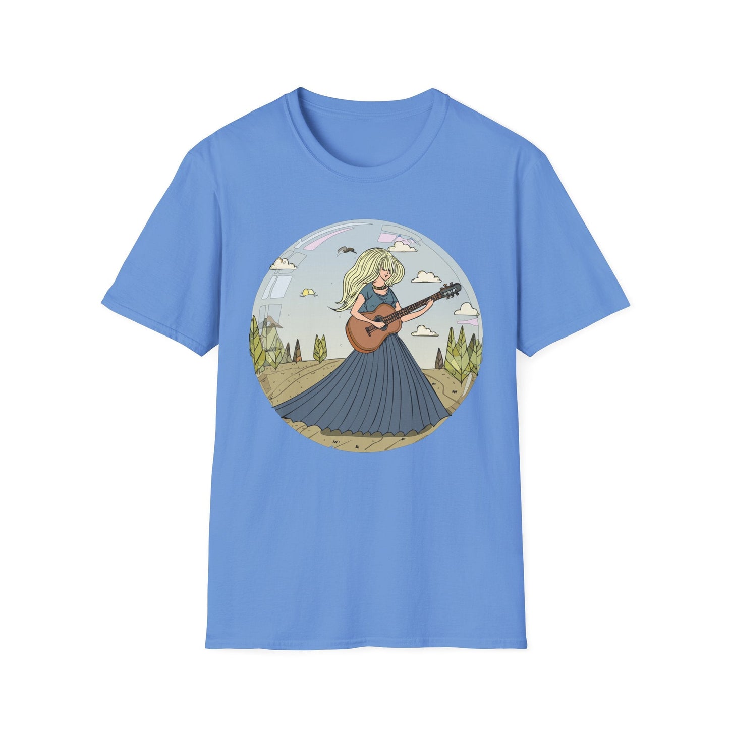 Womens Graphic T Shirt Art Design Tee Softstyle Cotton Ring-Spun Unisex Short Sleeve