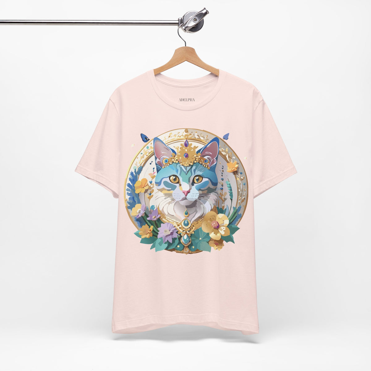 Medallion Graphic Unisex Cotton Bella+Canvas Tee with Art Design d44
