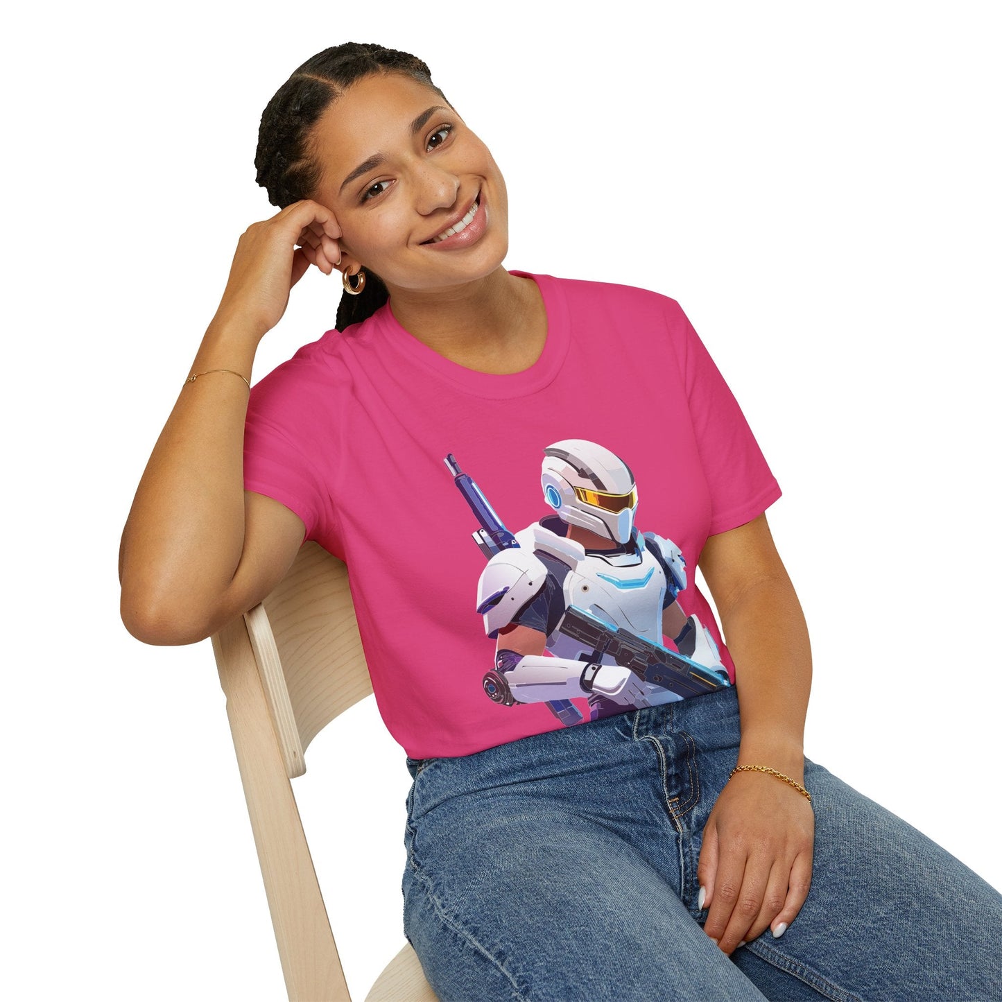 Robocop Graphic Unisex Cotton With Cyber Man Artwork Tee 10