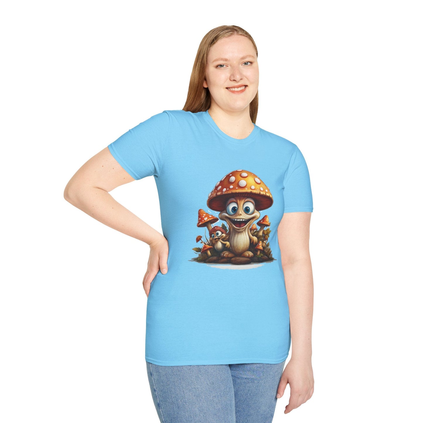 Mashroom Tee Shirt Unisex Softstyle 64000 Comfortable Mushroom Shirt With Funny Fungus Design