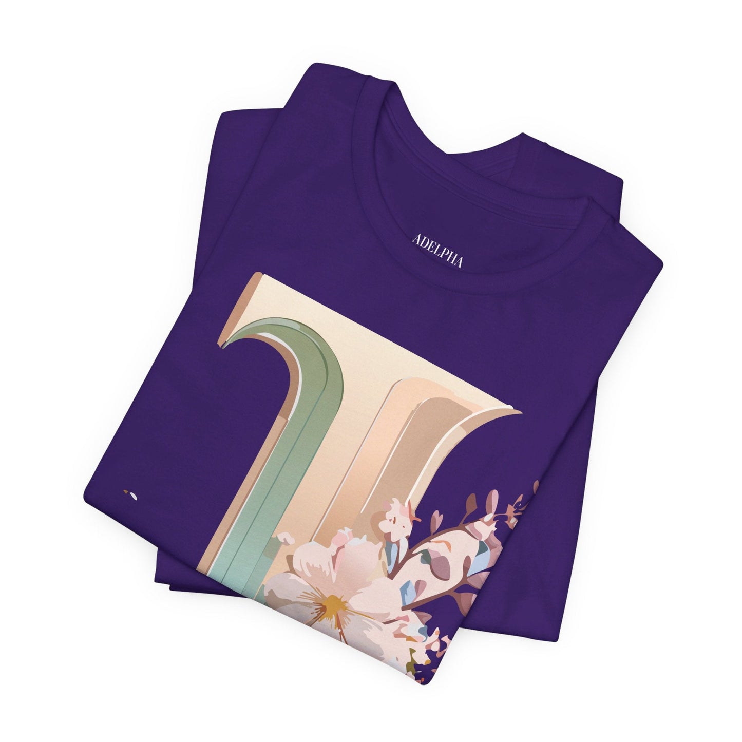 Letter J Graphic Tee Unisex Vintage Inspired Art From Adelpha Short Sleeve Shirt