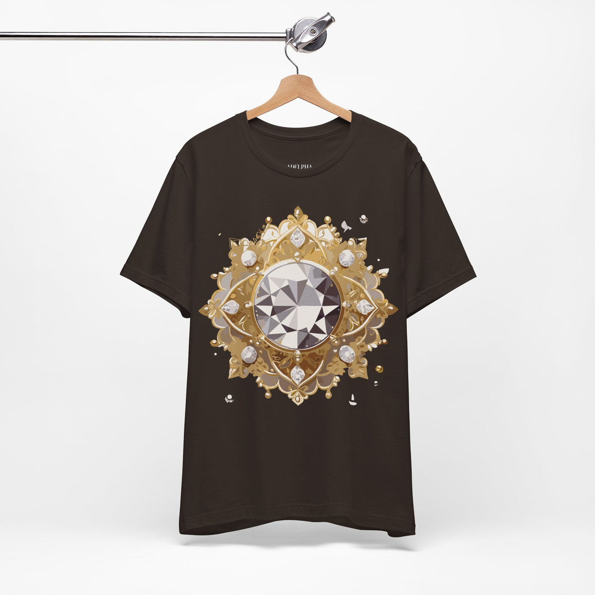 Jewelry Graphic Unisex Cotton Bella+Canvas Tee with Art Design n137
