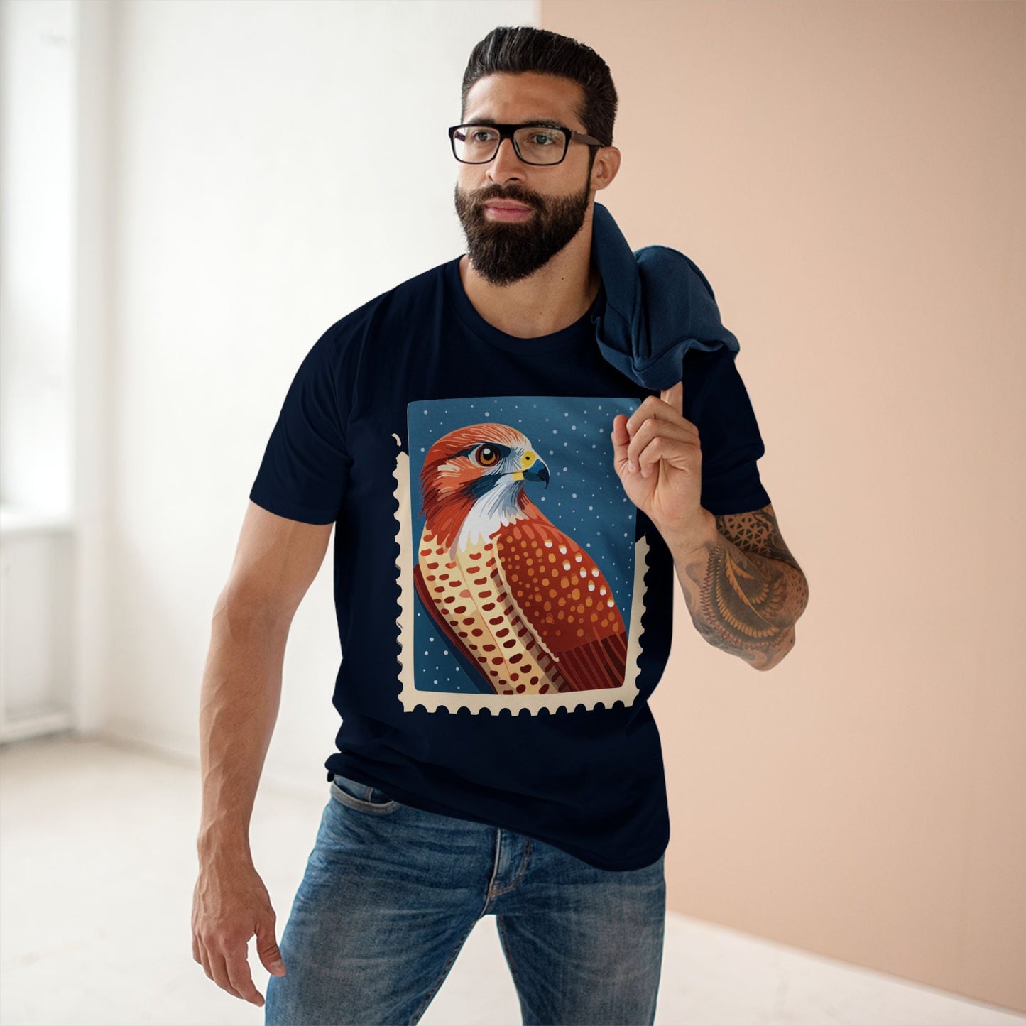 Stamp Shirt Postage Stamp Shirt Unisex Premium Cotton Tee With Original Art Design By Retro2Nova