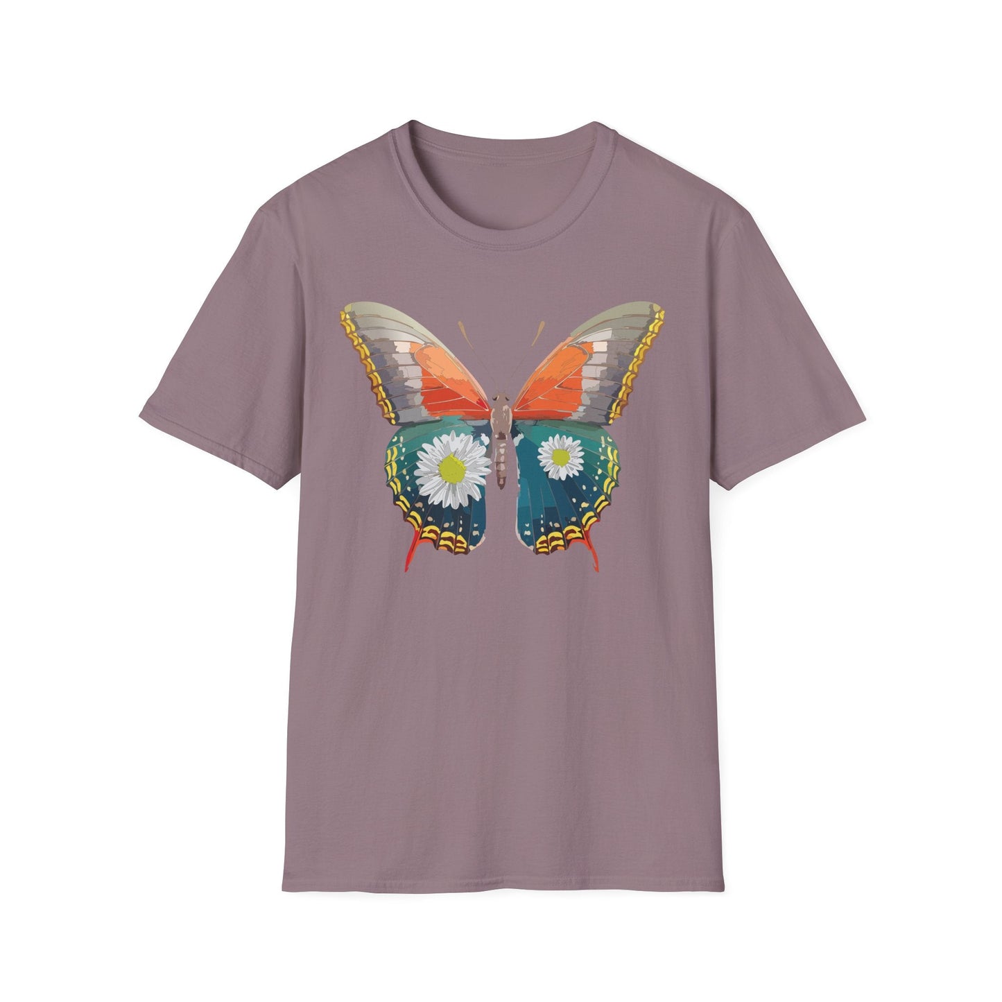 Butterfly Shirt Unisex Gildan Softstyle 64000 Short Sleeve T Shirt Monarch Design