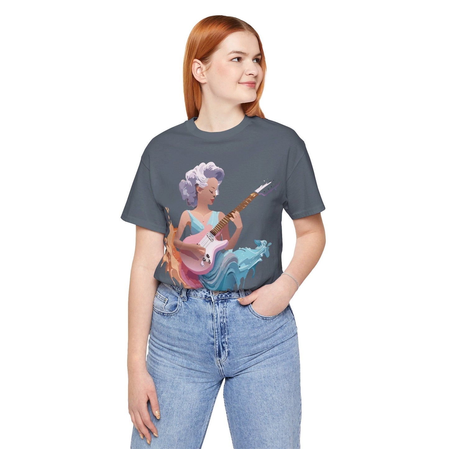 Music Graphic Tee Unisex Jersey Short Sleeve Adelpha Art Design Vintage Inspired Artwork