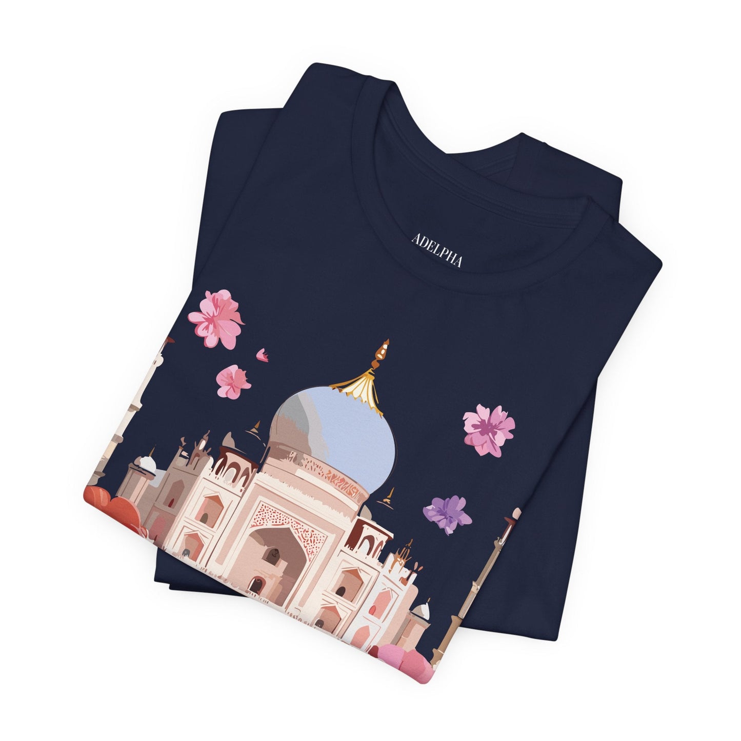 Taj Mahal Tourist Shirt Graphic Tee Unisex Vintage Inspired Adelpha Art Design Edition