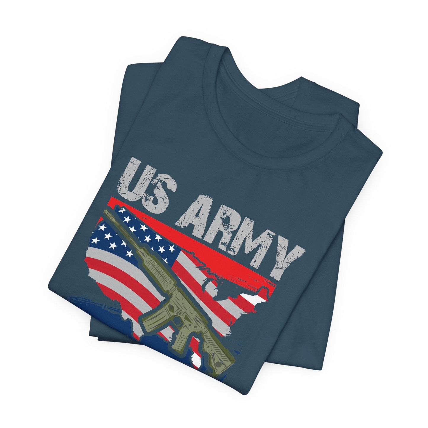 Army Veteran Patriotic Graphic Design Unisex Cotton T-Shirt v21