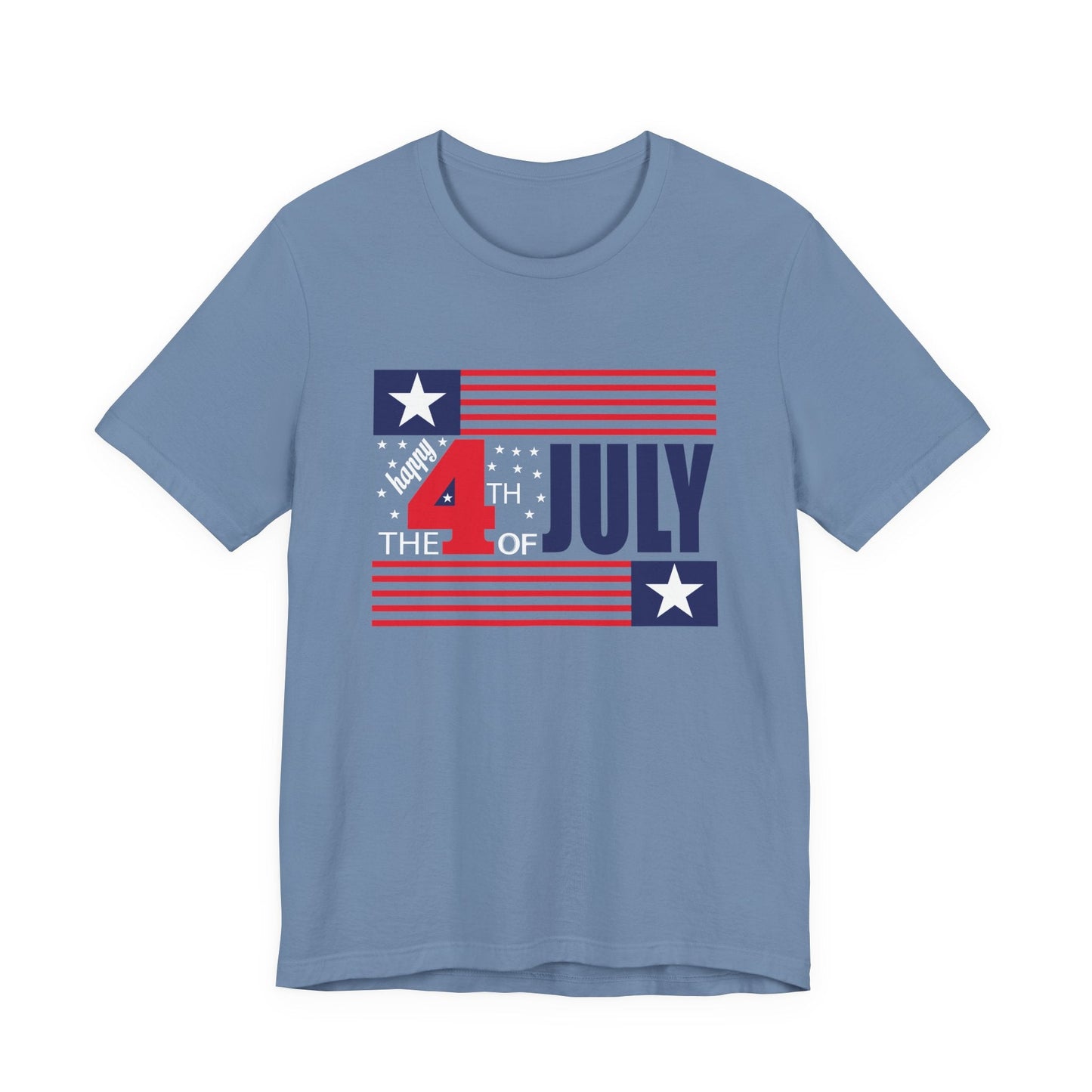 4th of July Flag Independence Day Graphic Unisex Cotton T-Shirt 014