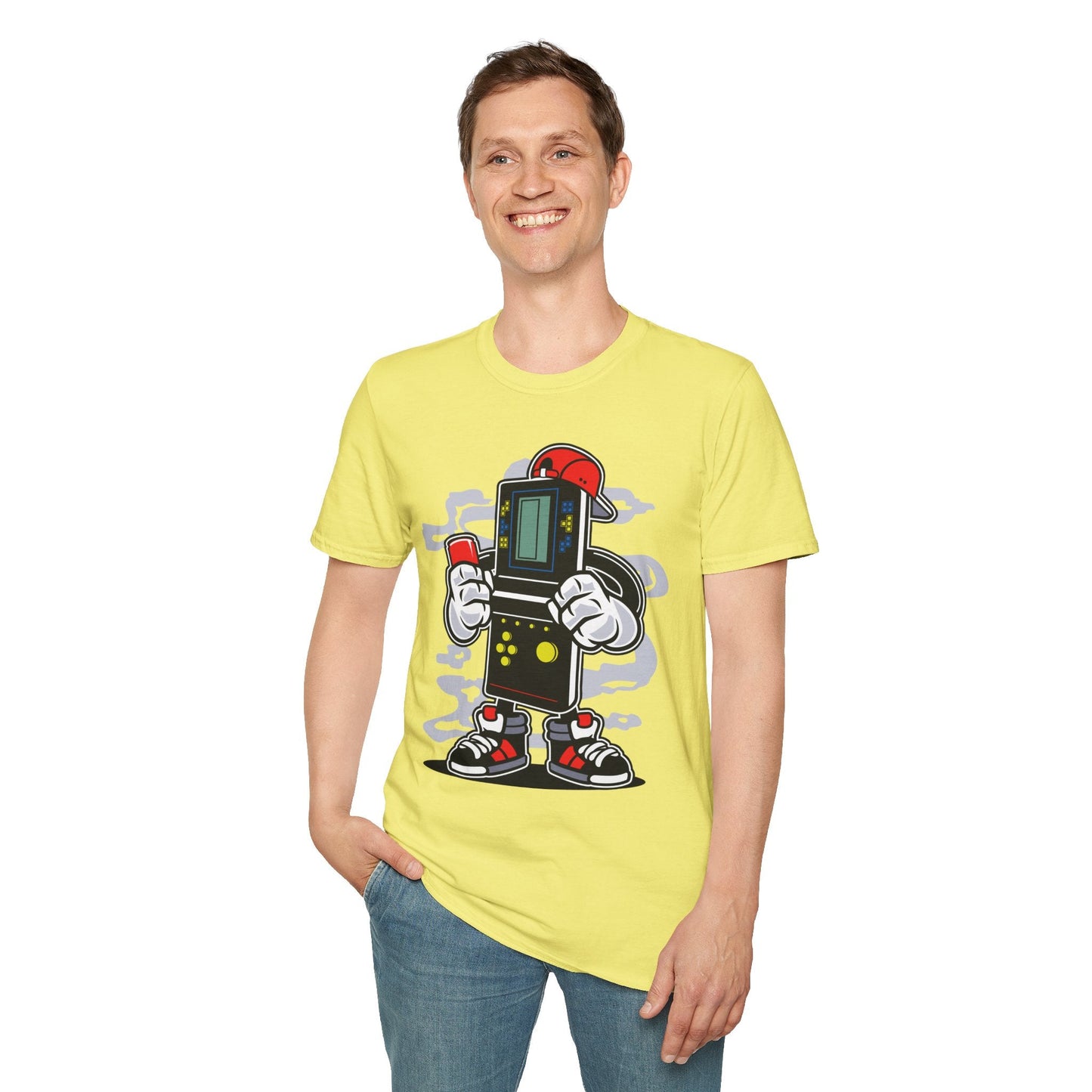 Cartoon T Shirt Animation Funny Unisex Softstyle 100 Percent Ring Spun Cotton Tee