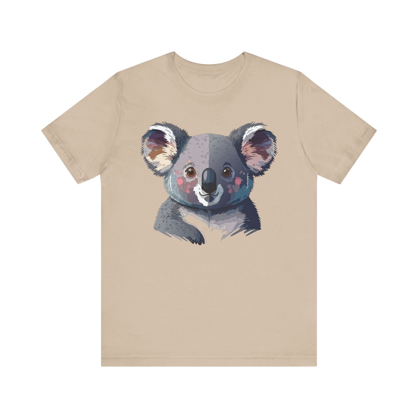 Unisex Animal Shirt With Animal Art Design Tee Wild Animals Short Sleeve Jersey Cotton