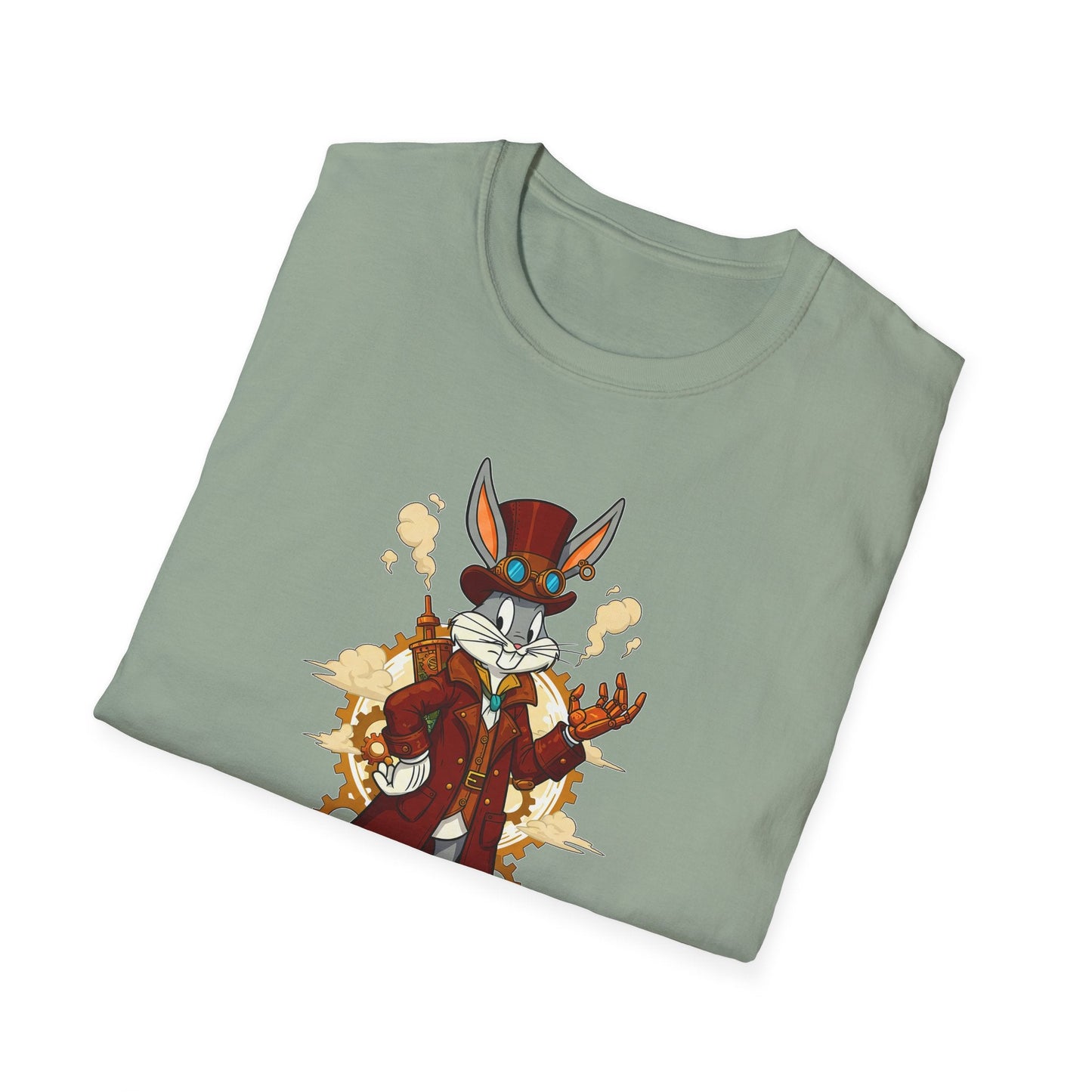Cartoon Bunny Graphic Unisex Cotton Animal Animation Artwork Design Tee 36