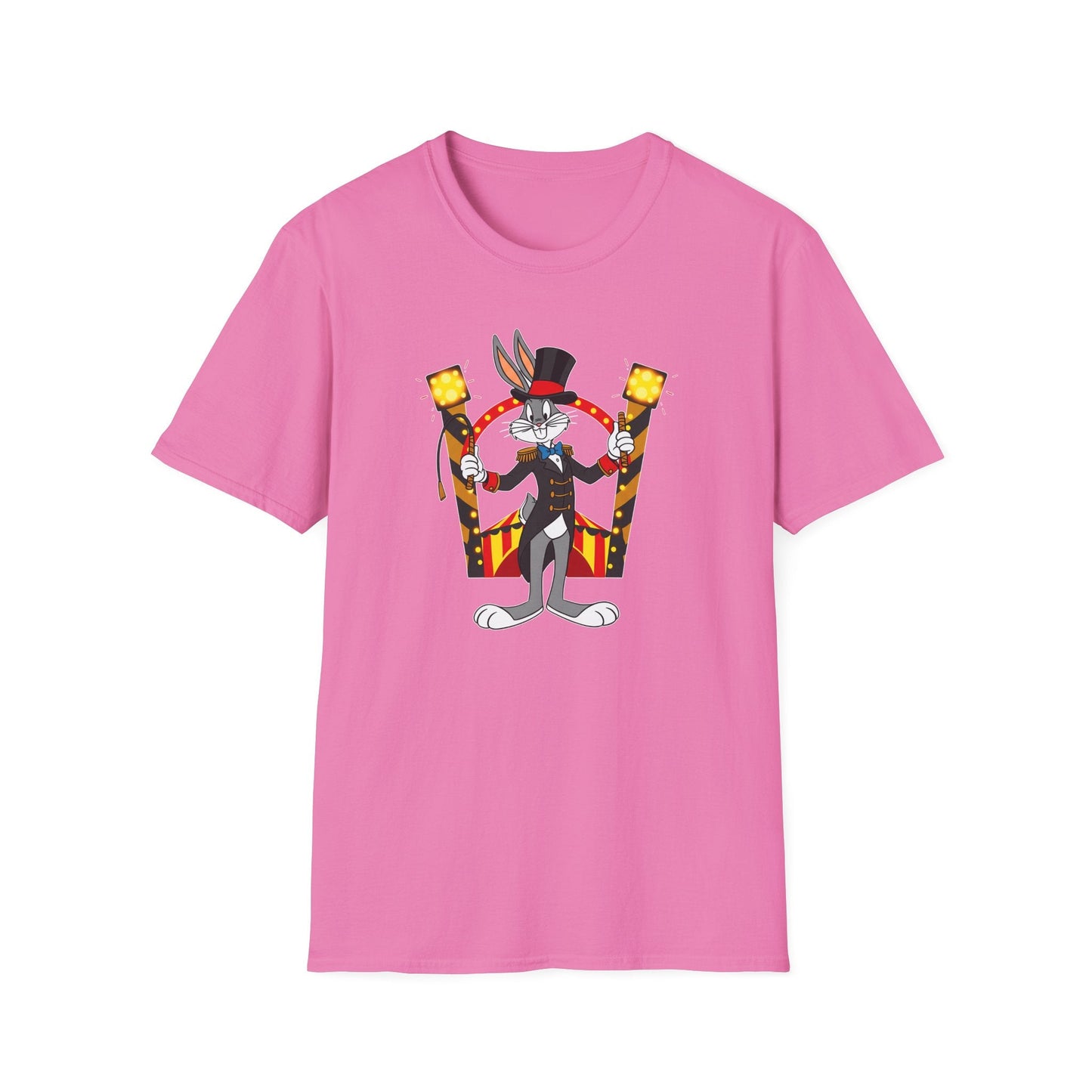 Bugs Bunny T Shirt Unisex Cartoon Tee Gildan Softstyle 64000 Tee Comfort Cotton Fabric
