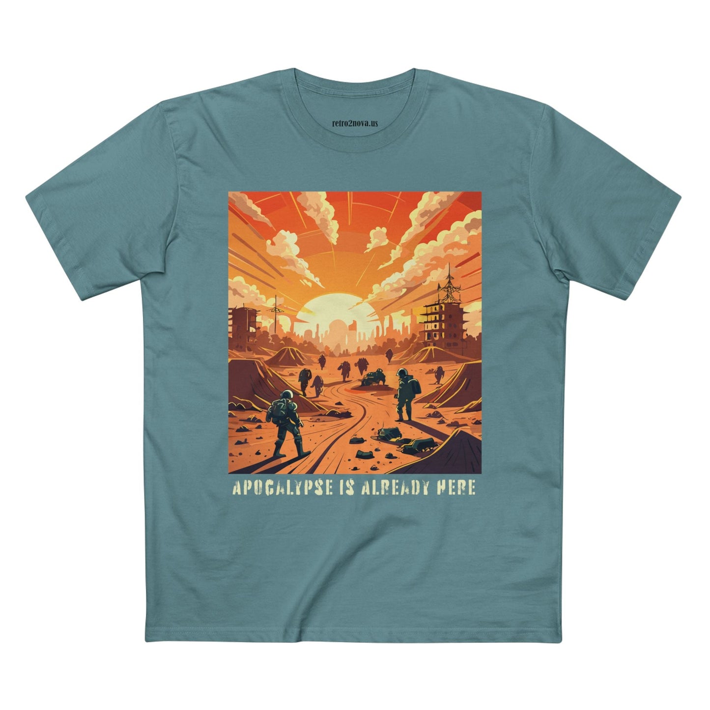 Cataclysm Doomsday Shirt Unisex Premium Cotton Tee With Original Art Retro2Nova Design