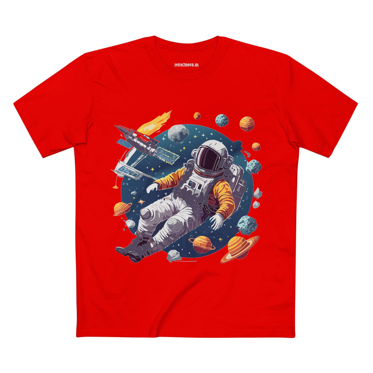 Cosmos Astronaut Graphic Tee Staple Unisex 100 Cotton Tee Shirt - CS-46