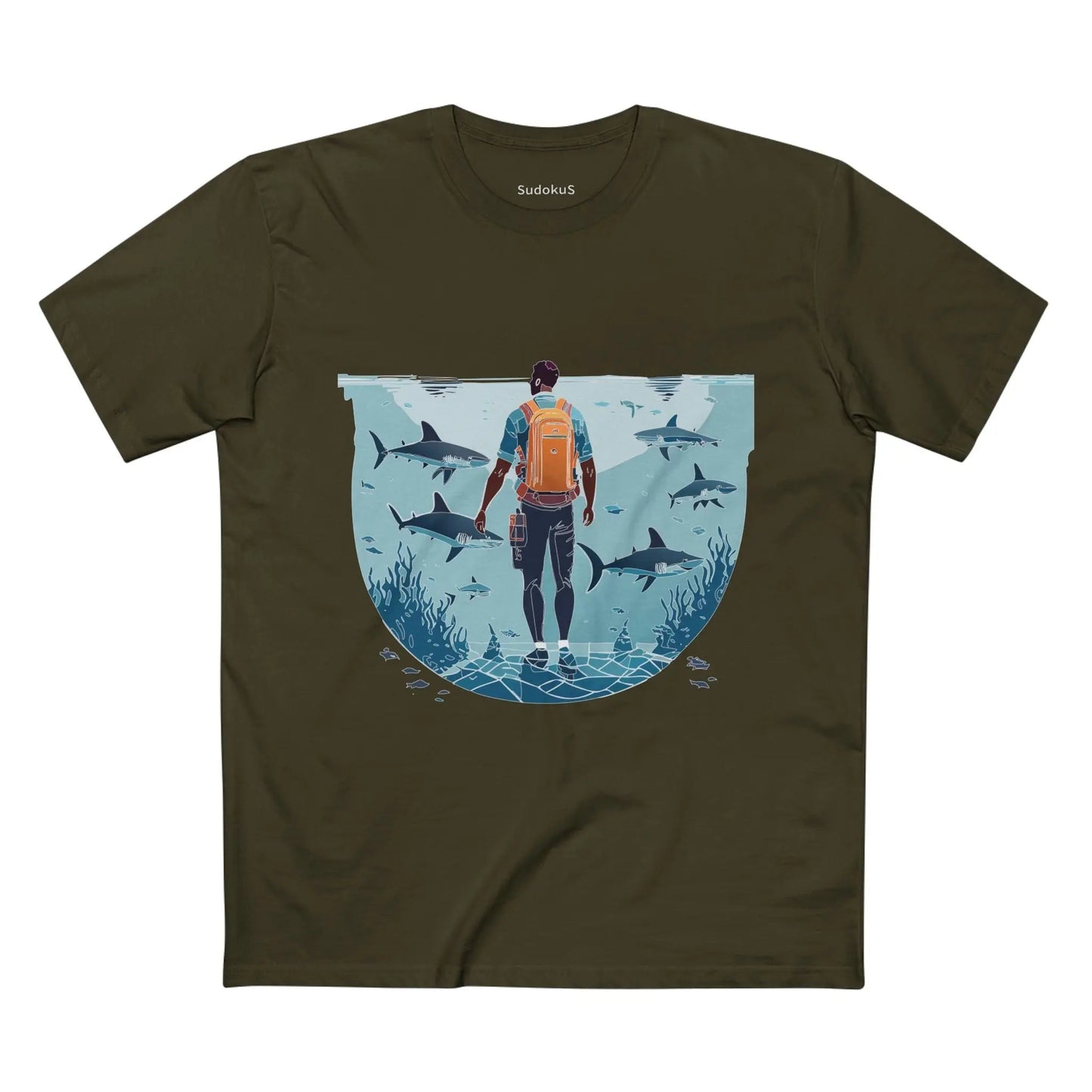 Ocean Coast Graphic Unisex 100 Cotton Staple Tee 7