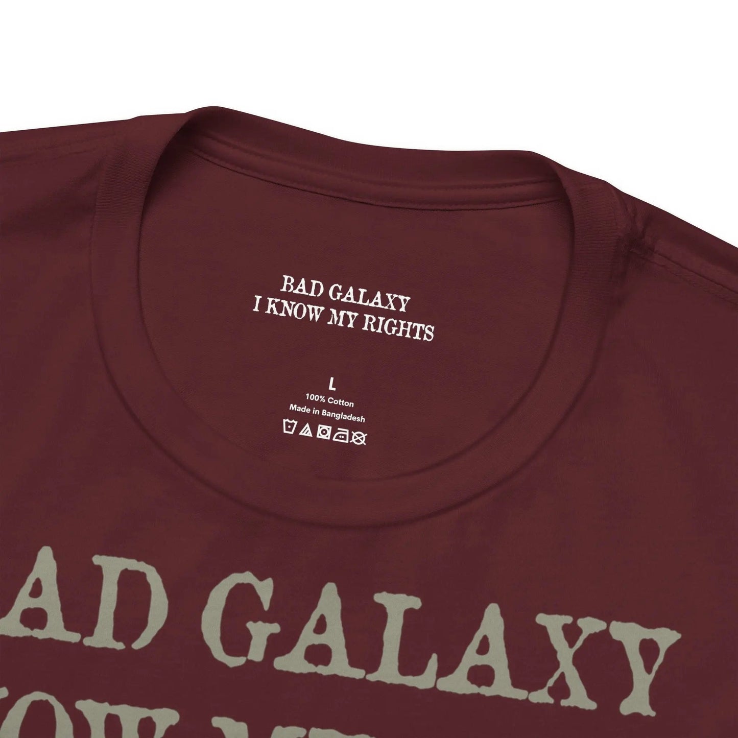 Bad Galaxy Skull T Shirt Made In USA 100 Percent Cotton Eco Friendly Inks Durable Stitching