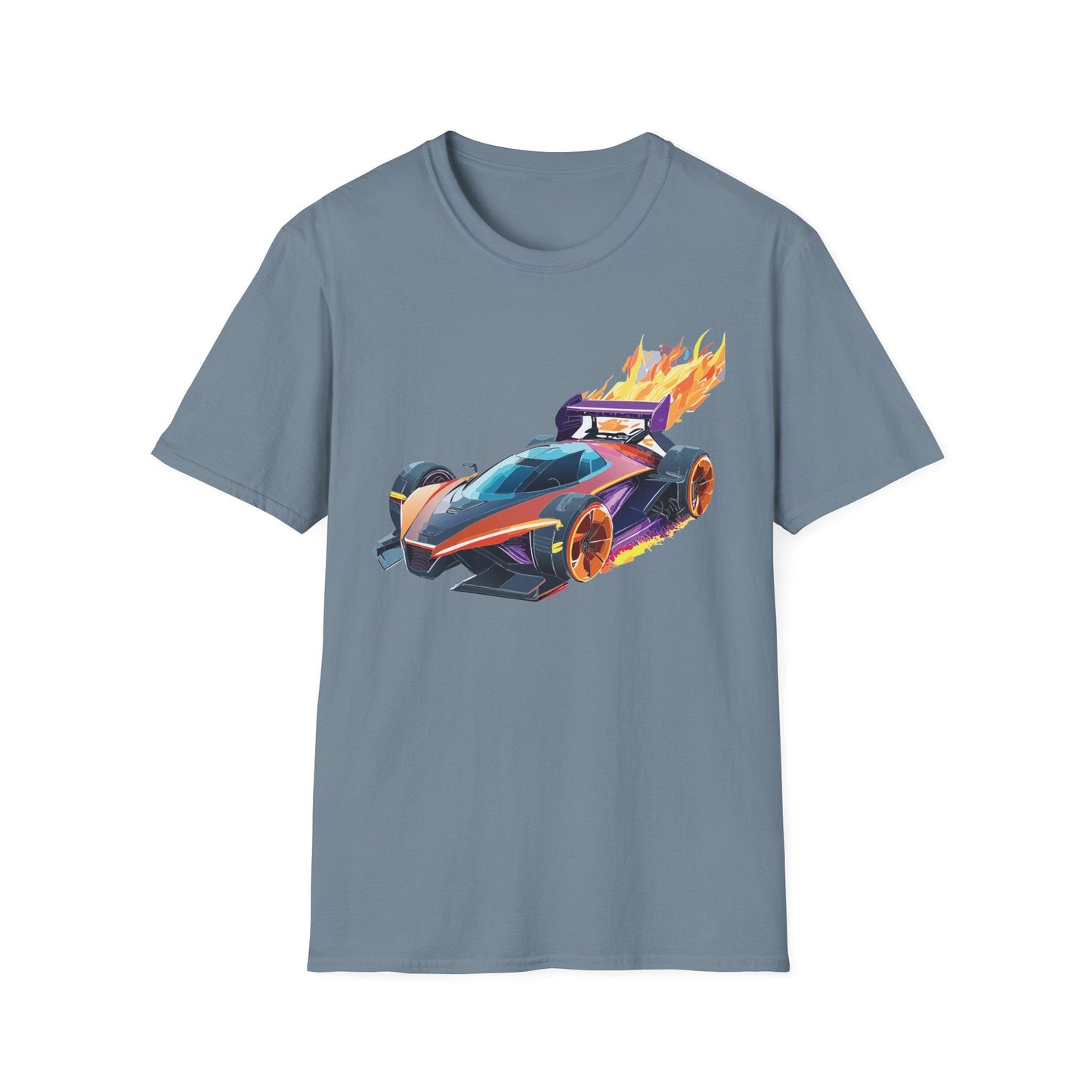 Unisex Car T Shirt Hot Wheels Graphic Tee Car Shirt Gildan Softstyle 64000 Cotton Tee